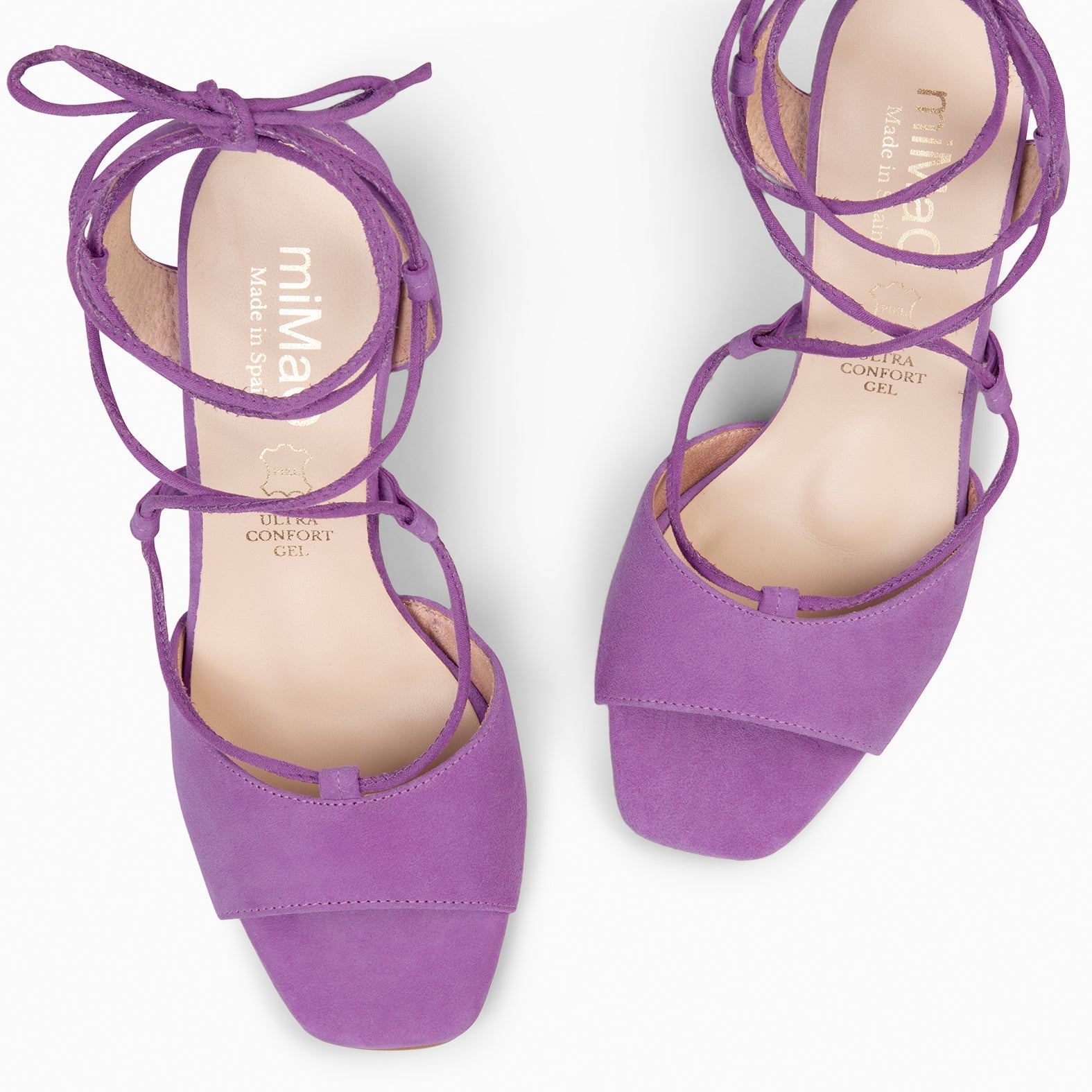 MÓNICA - SANDALIAS ELEGANTES DE TACÓN MALVA