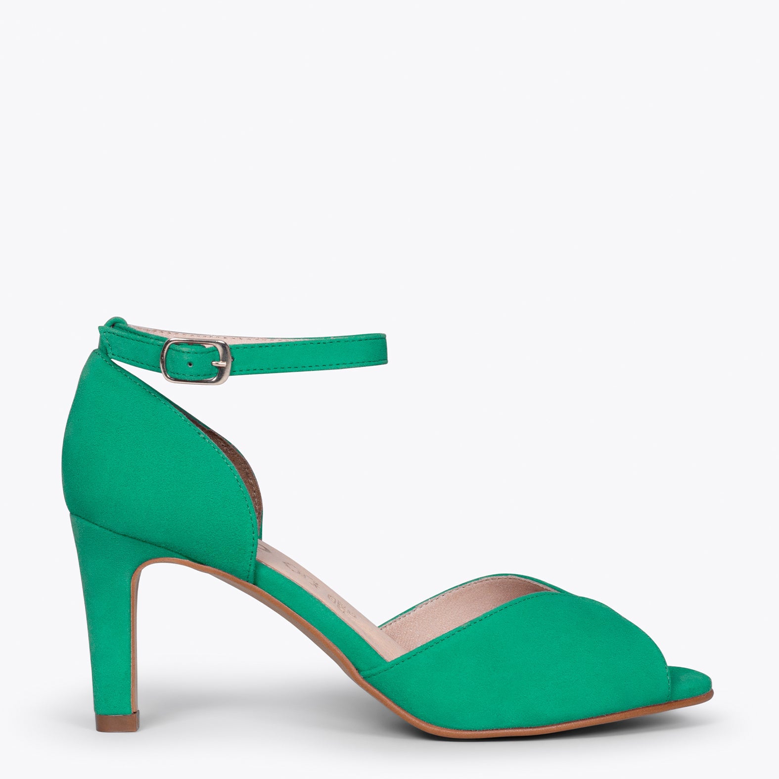 PÉTALO - Sandalias elegantes con tacón alto VERDE