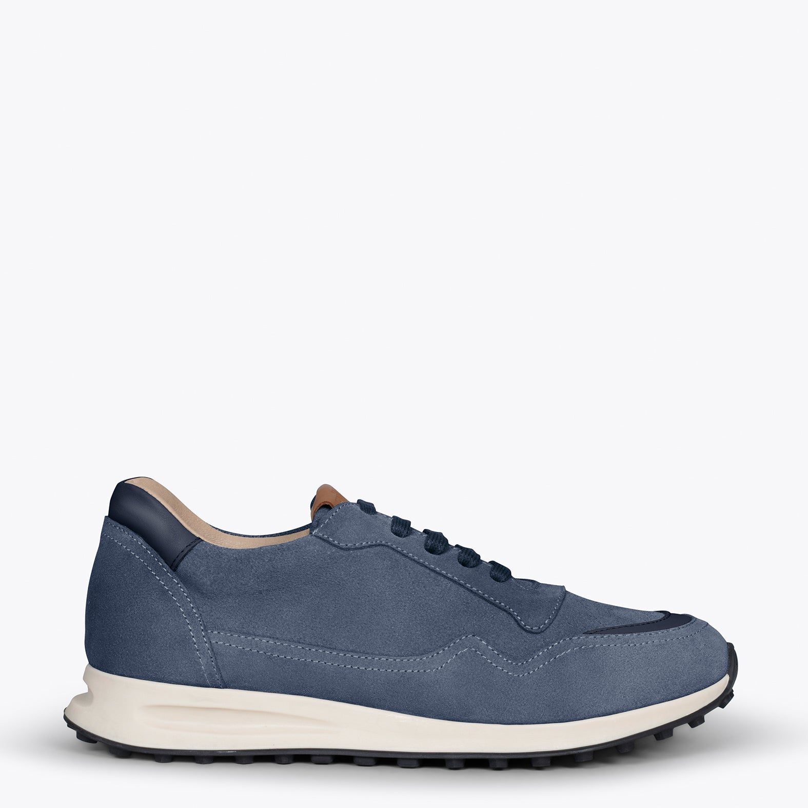 BOSTON - Zapatillas de piel para hombre JEANS