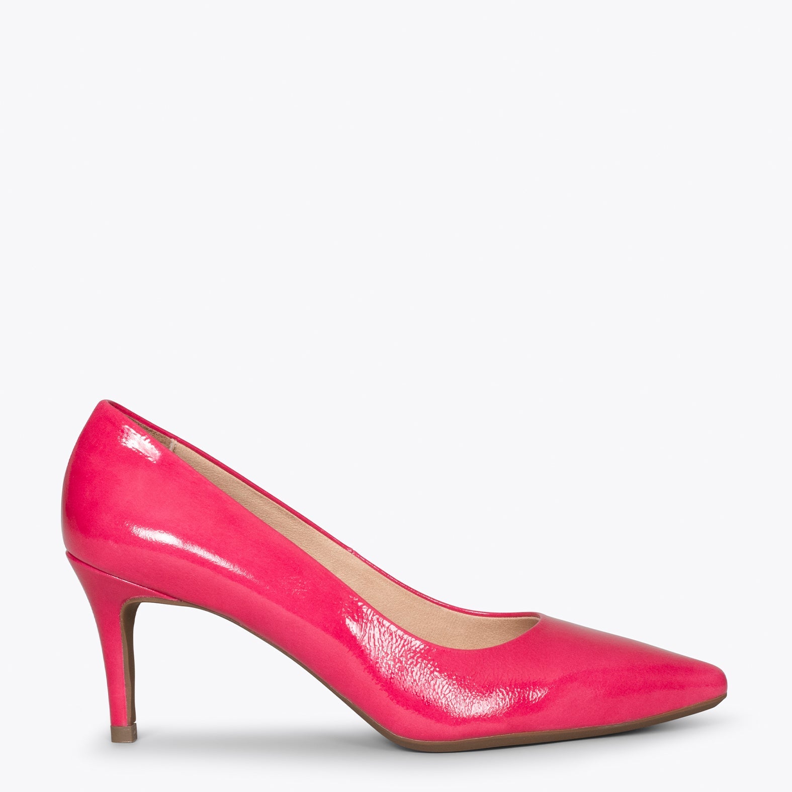 STILETTO - Zapatos de charol ROSA con tacón de aguja