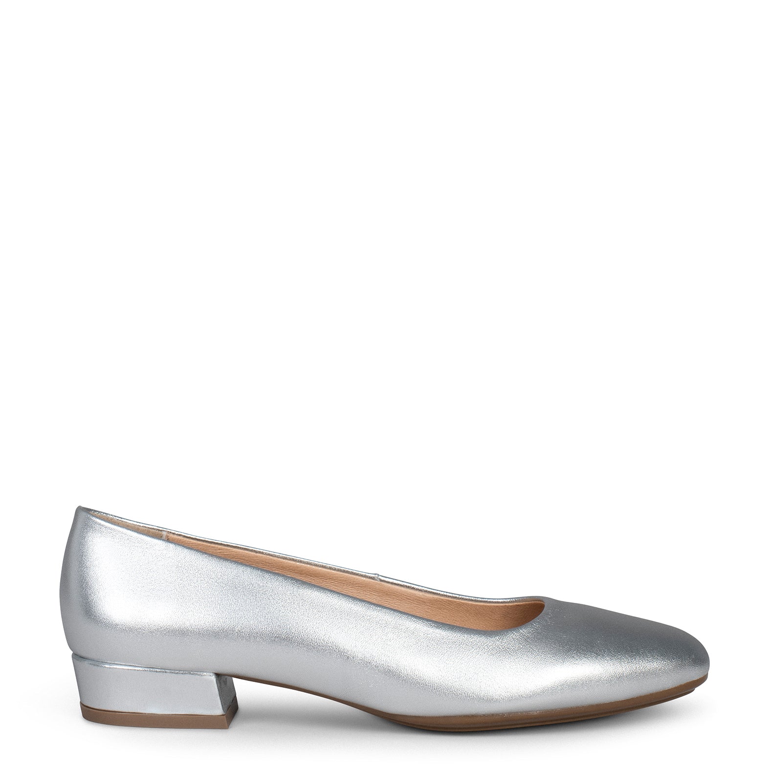 URBAN XS - Zapatos de tacón bajo de ante PLATA