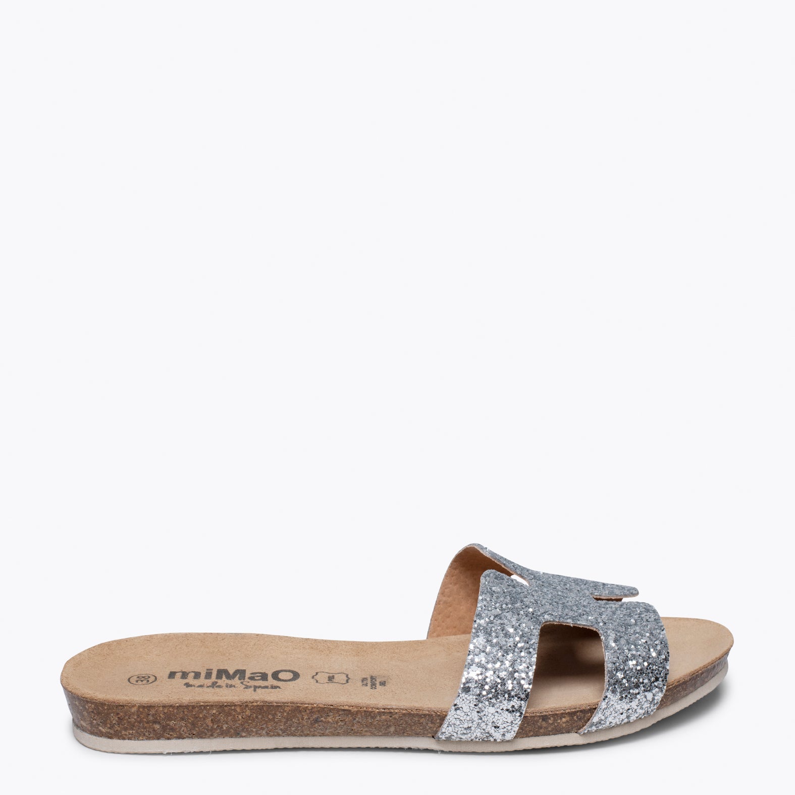 FASHION- Chancla BIO PLATA - Glitter