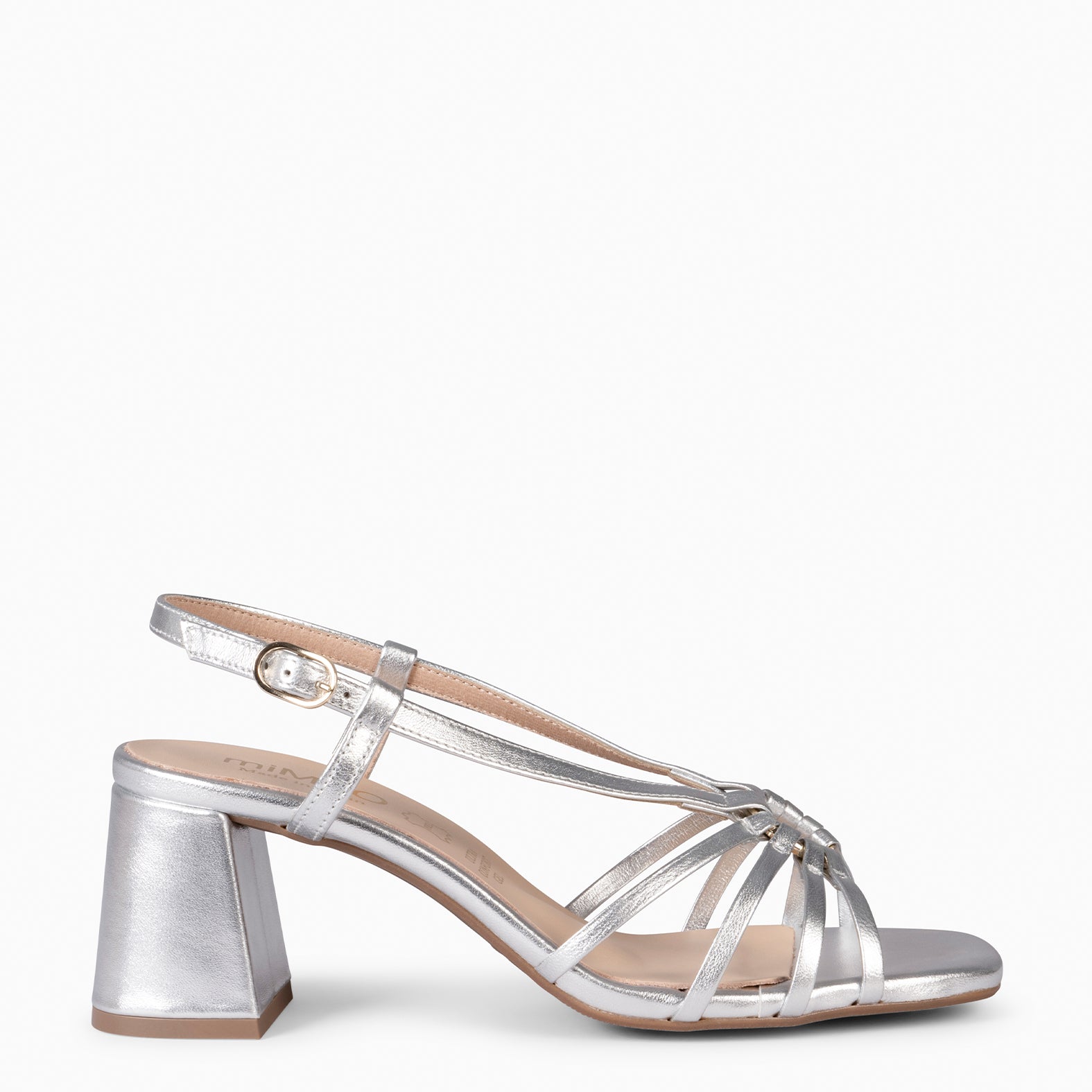 SOLEIL - Sandalias de tacón PLATA