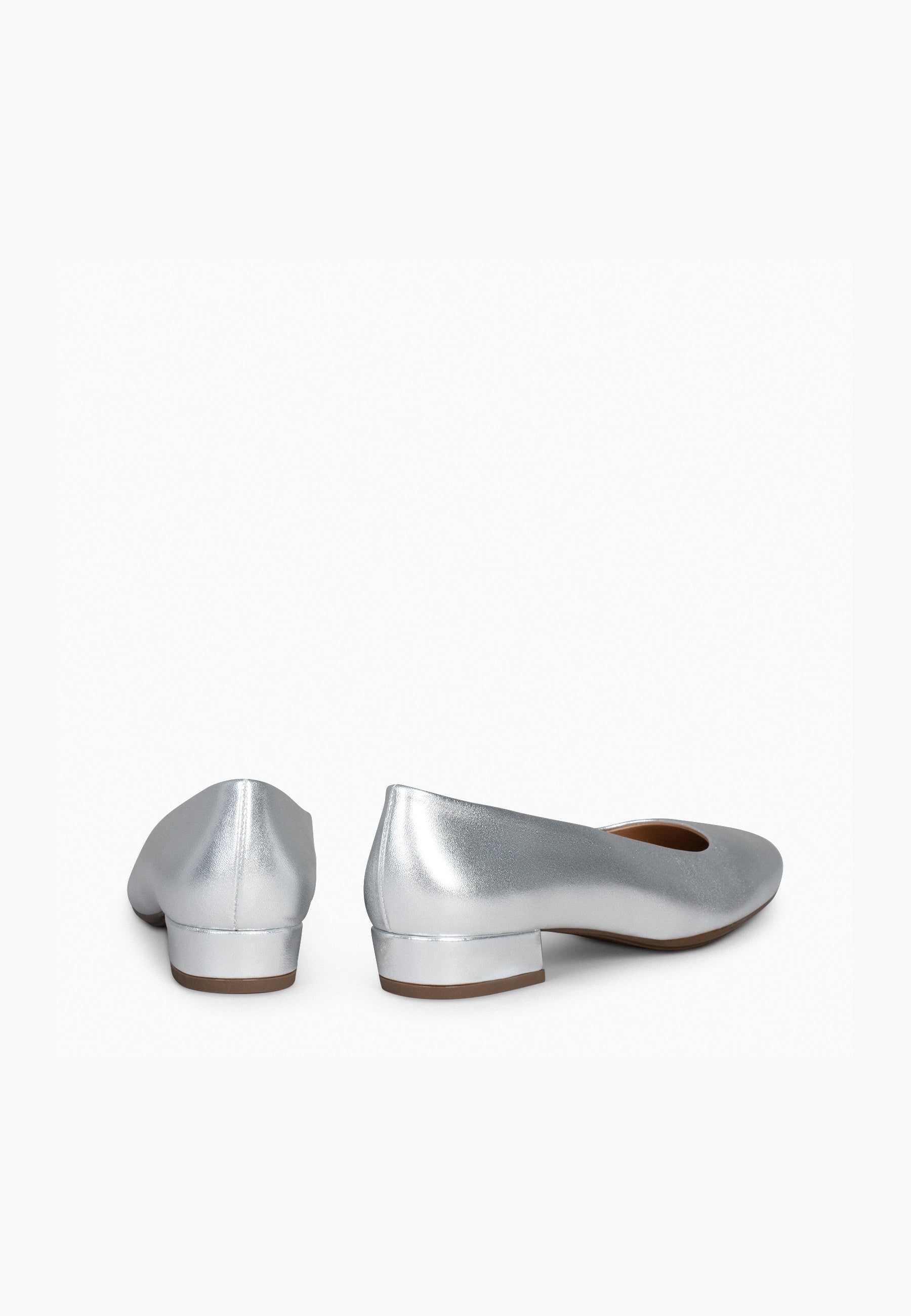 URBAN XS - Zapatos de tacón bajo de ante PLATA