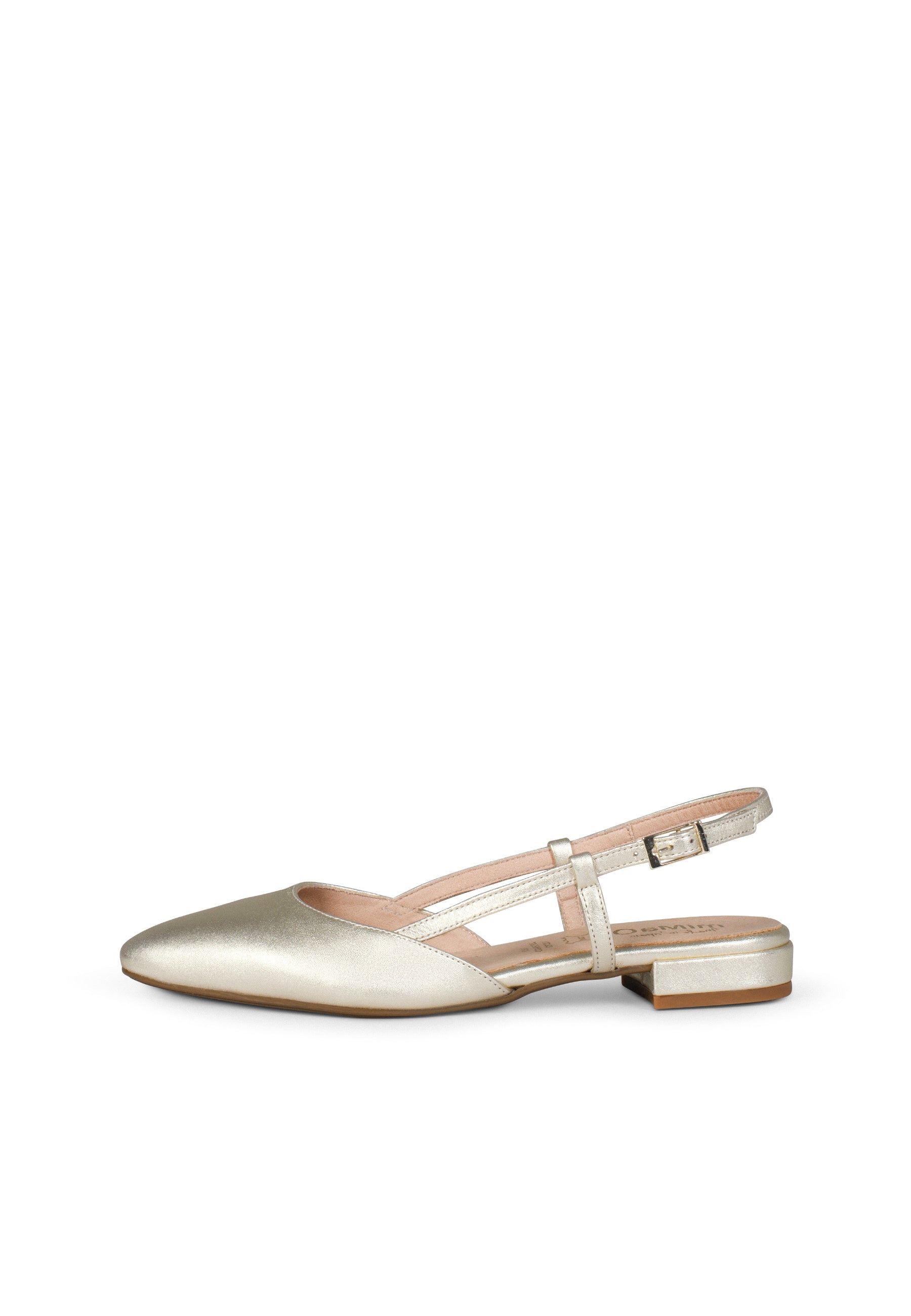 BRUNCH – Zapatos Planos Destalonados PLATINO