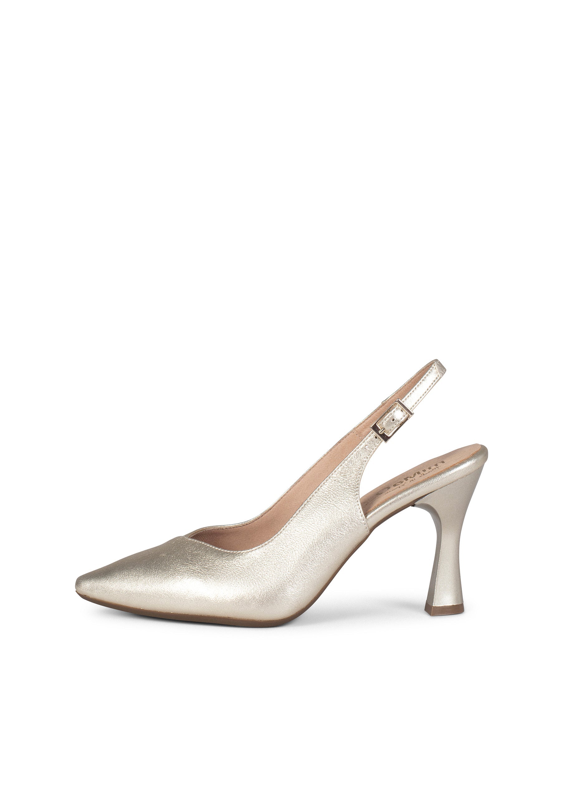 GLAM DESTALONADO - Zapatos de tacón destalonados de napa PLATINO