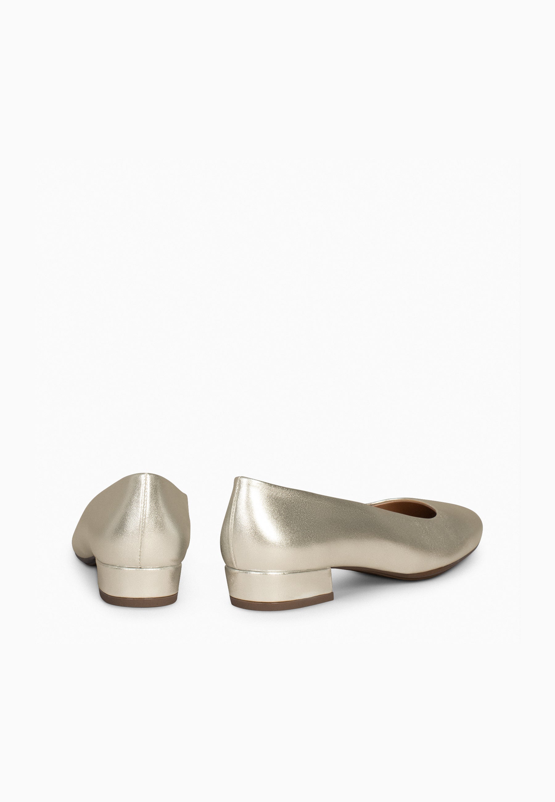 URBAN XS - Zapatos de tacón bajo de ante PLATINO