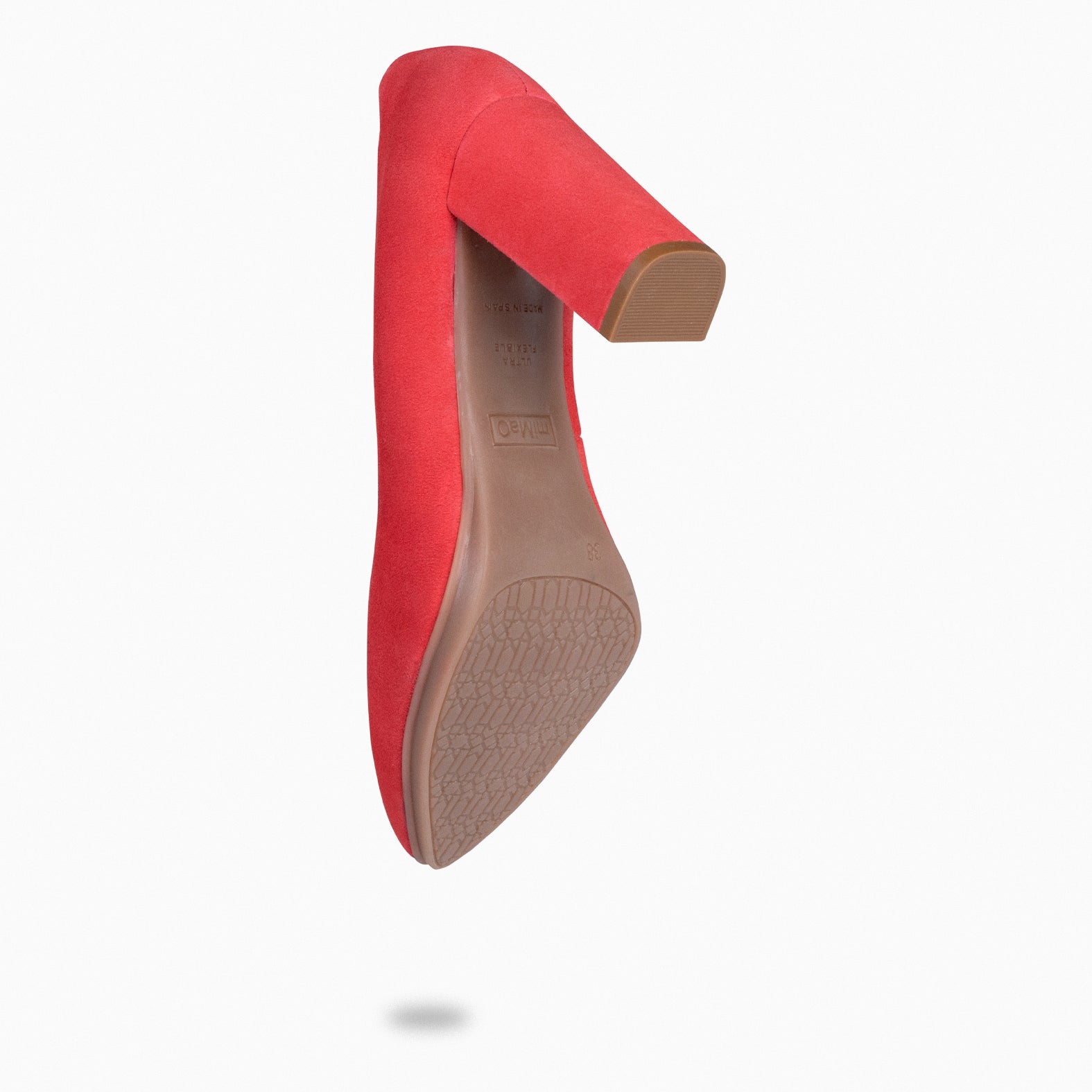 URBAN - Zapatos de tacón alto de ante ROJO