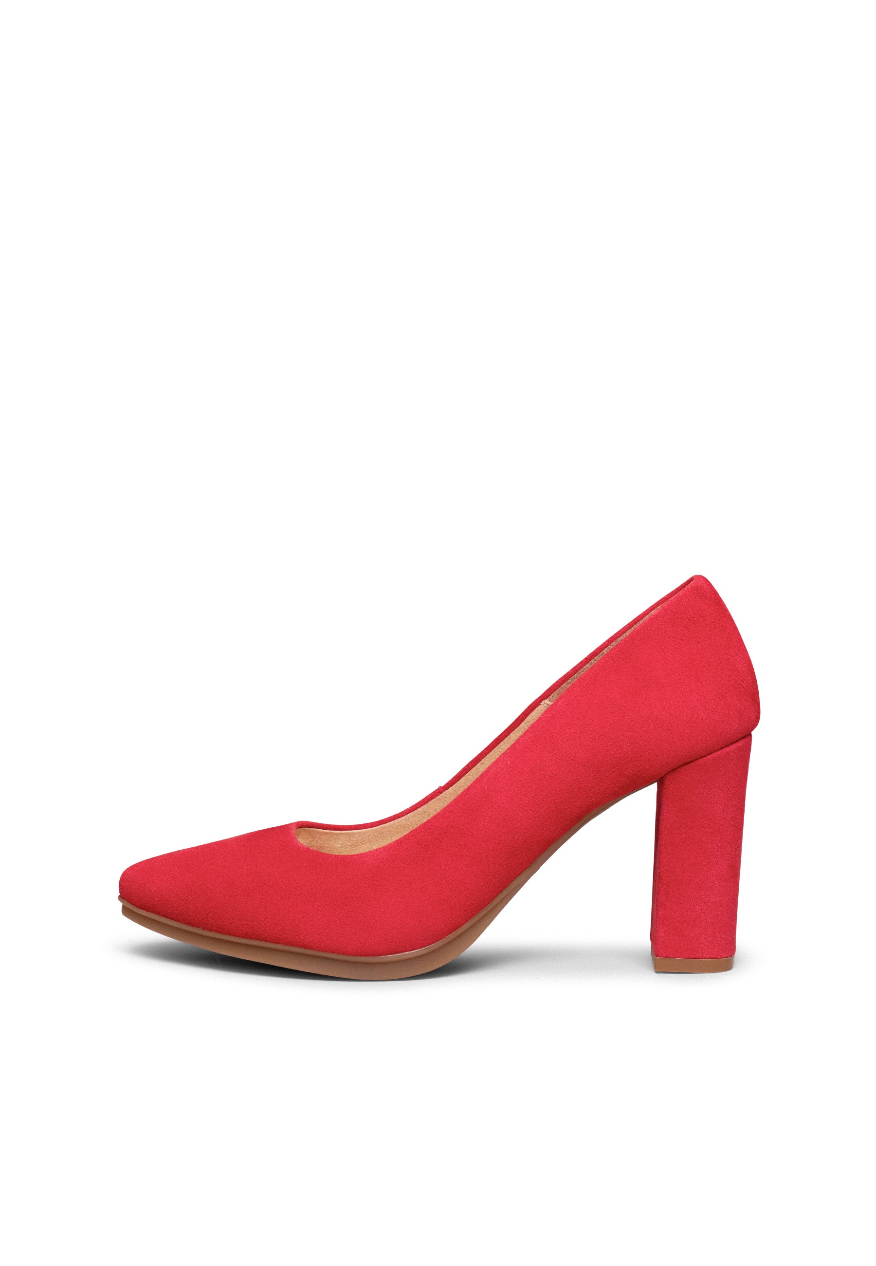 URBAN - Zapatos de tacón alto de ante ROJO