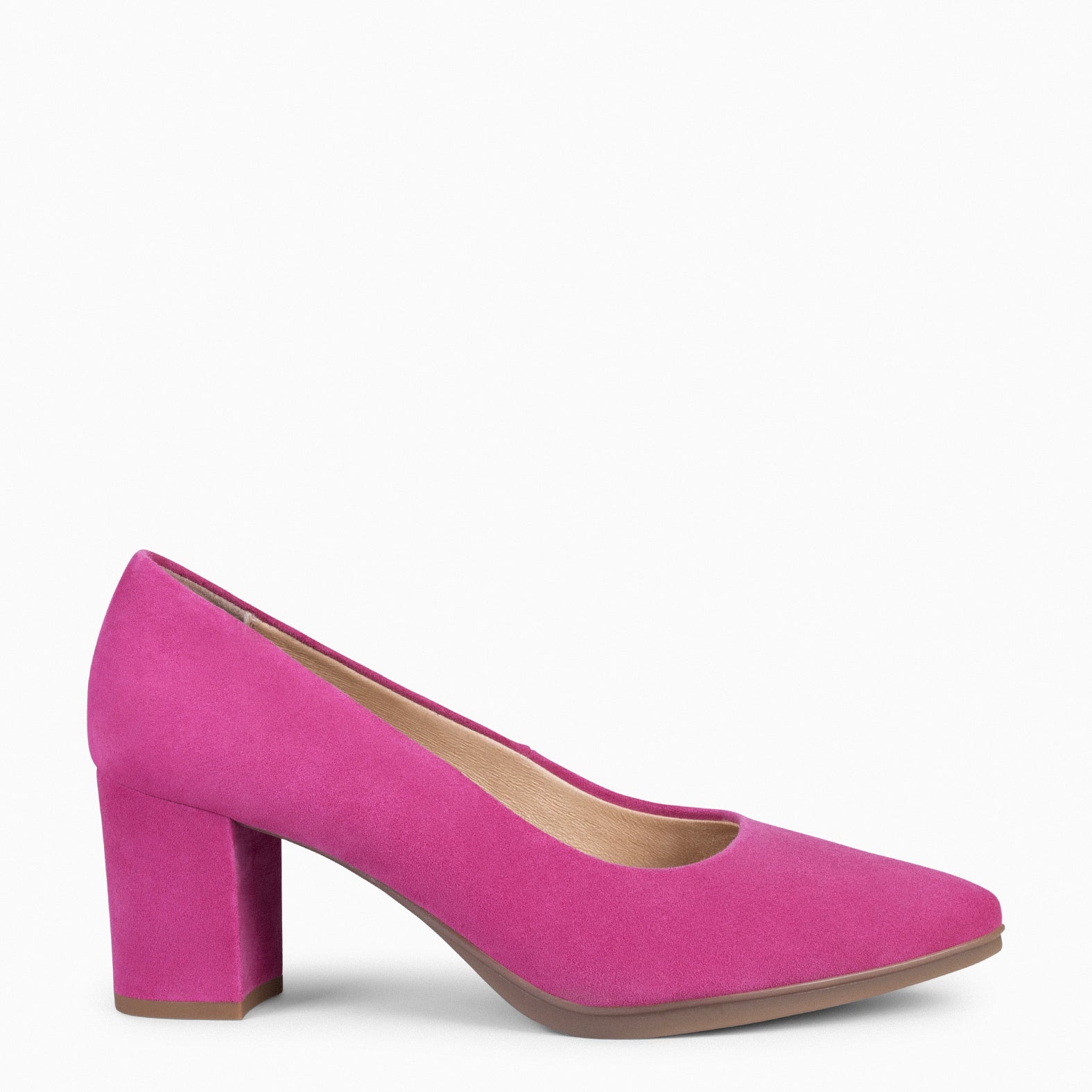 URBAN S - Zapato de tacón medio ante FUCSIA