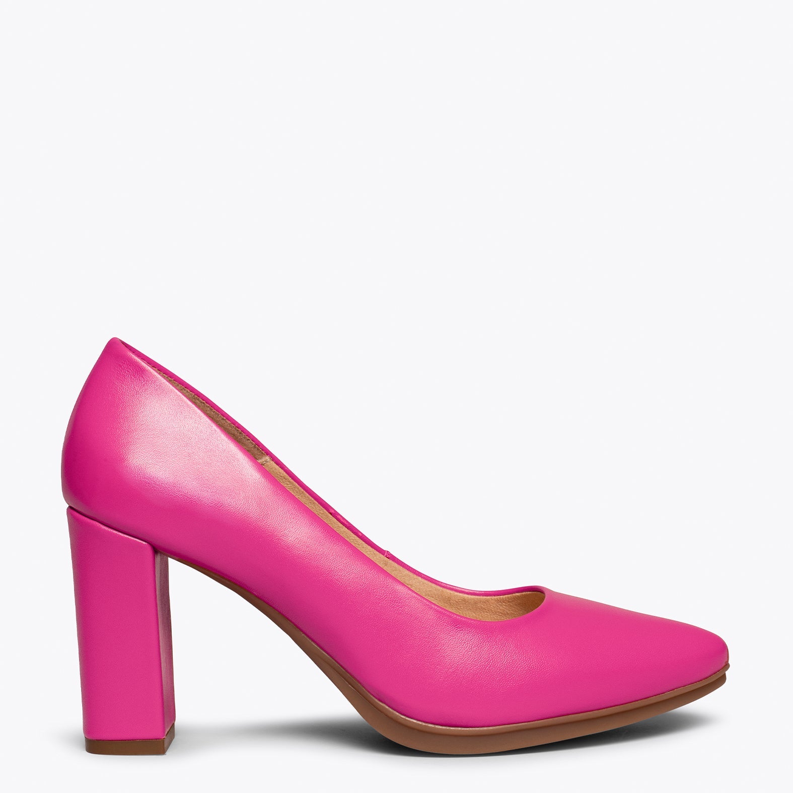 URBAN SALON - Zapatos de tacón alto en napa FUCSIA