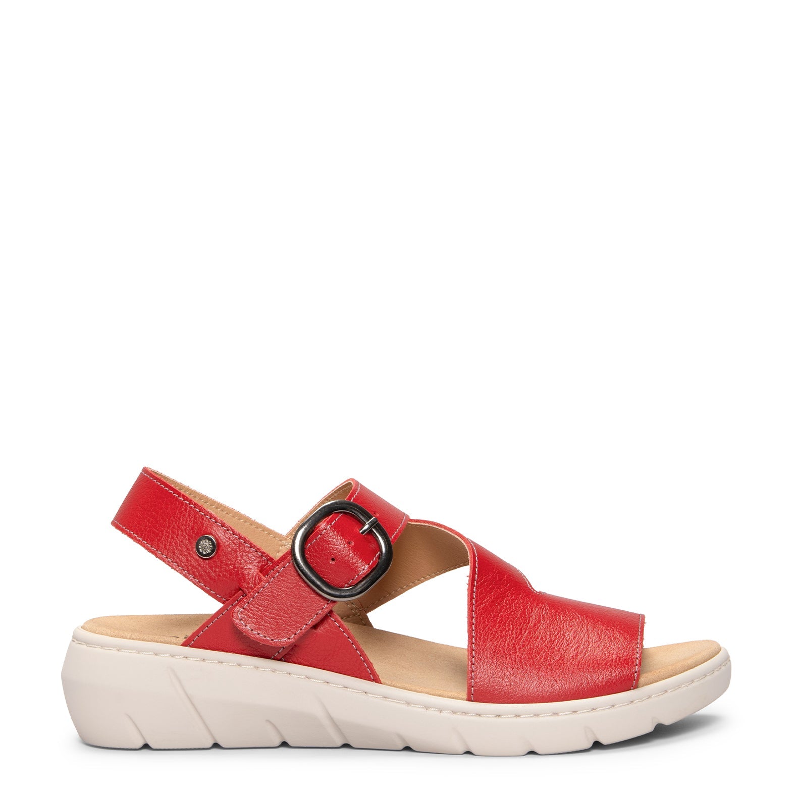 NATURA – Sandalias con plantilla Extraíble ROJO
