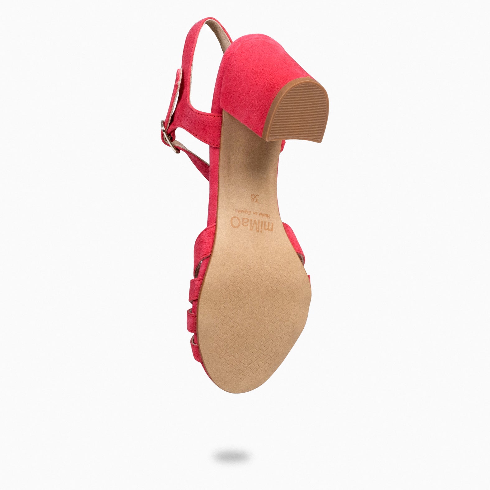 MUSA – Sandalias de Tacón ancho ROJO