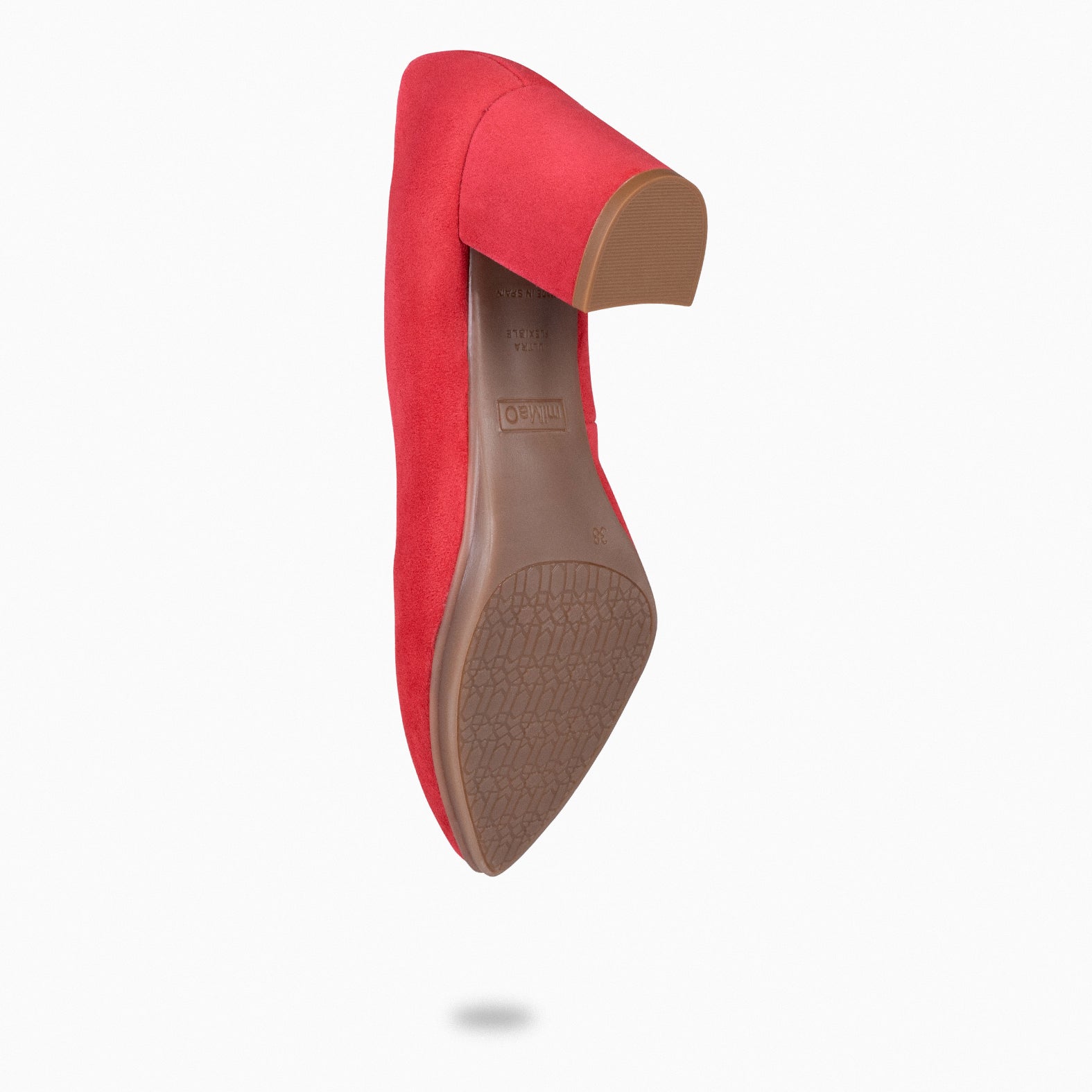 URBAN S - Zapato de tacón medio ante ROJO