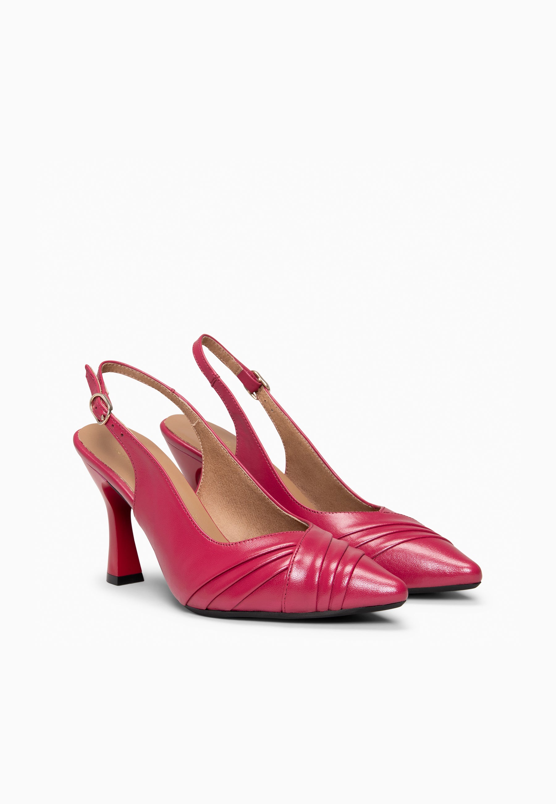 CARLA - Zapato de tacón alto destalonado CEREZA