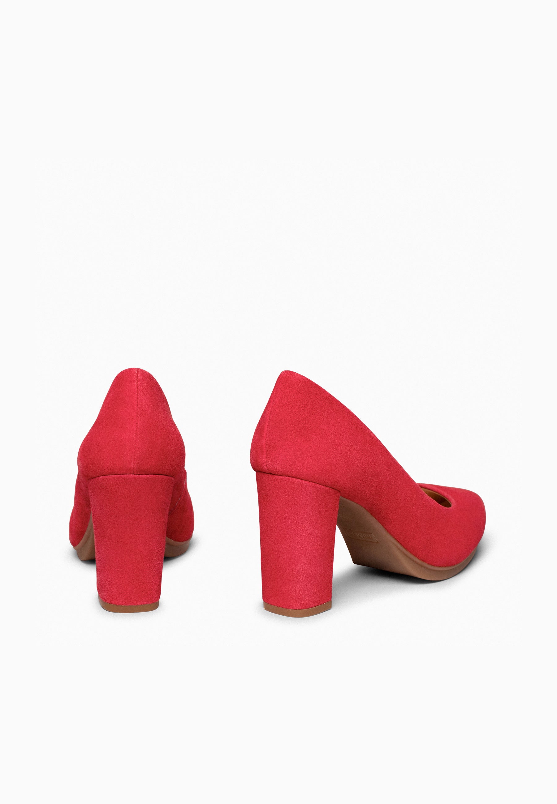 URBAN - Zapatos de tacón alto de ante ROJO