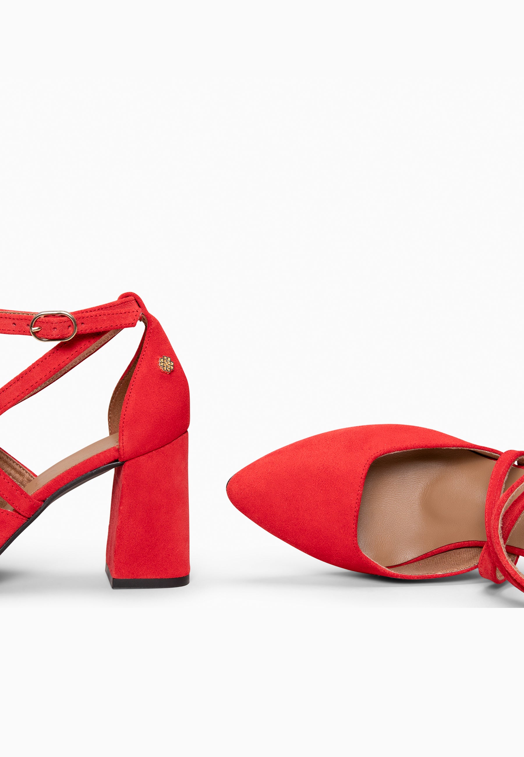 ARIEL - Zapato de tacón ancho ROJO
