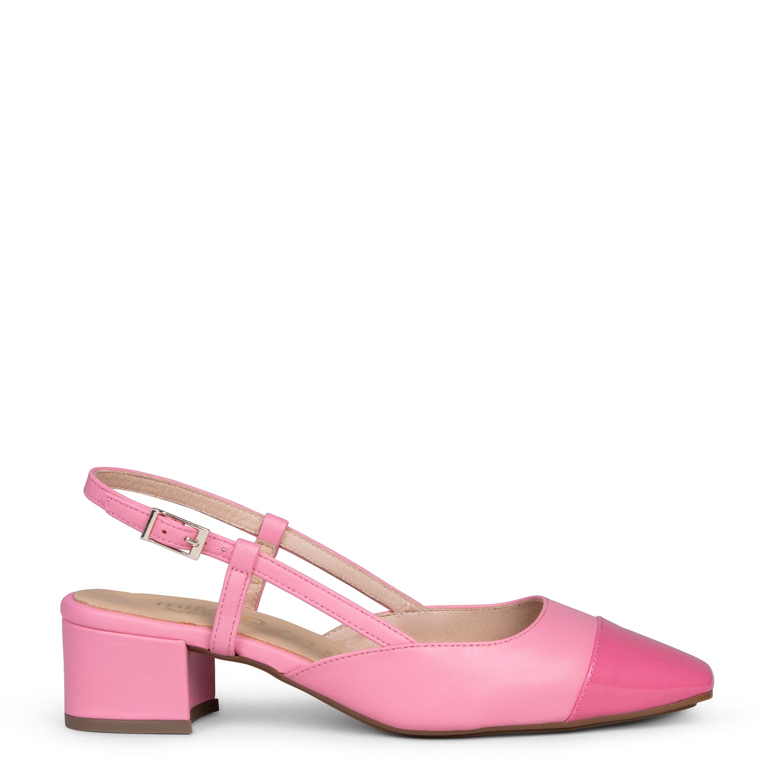 AUDREY - Zapatos destalonados con puntera ROSA