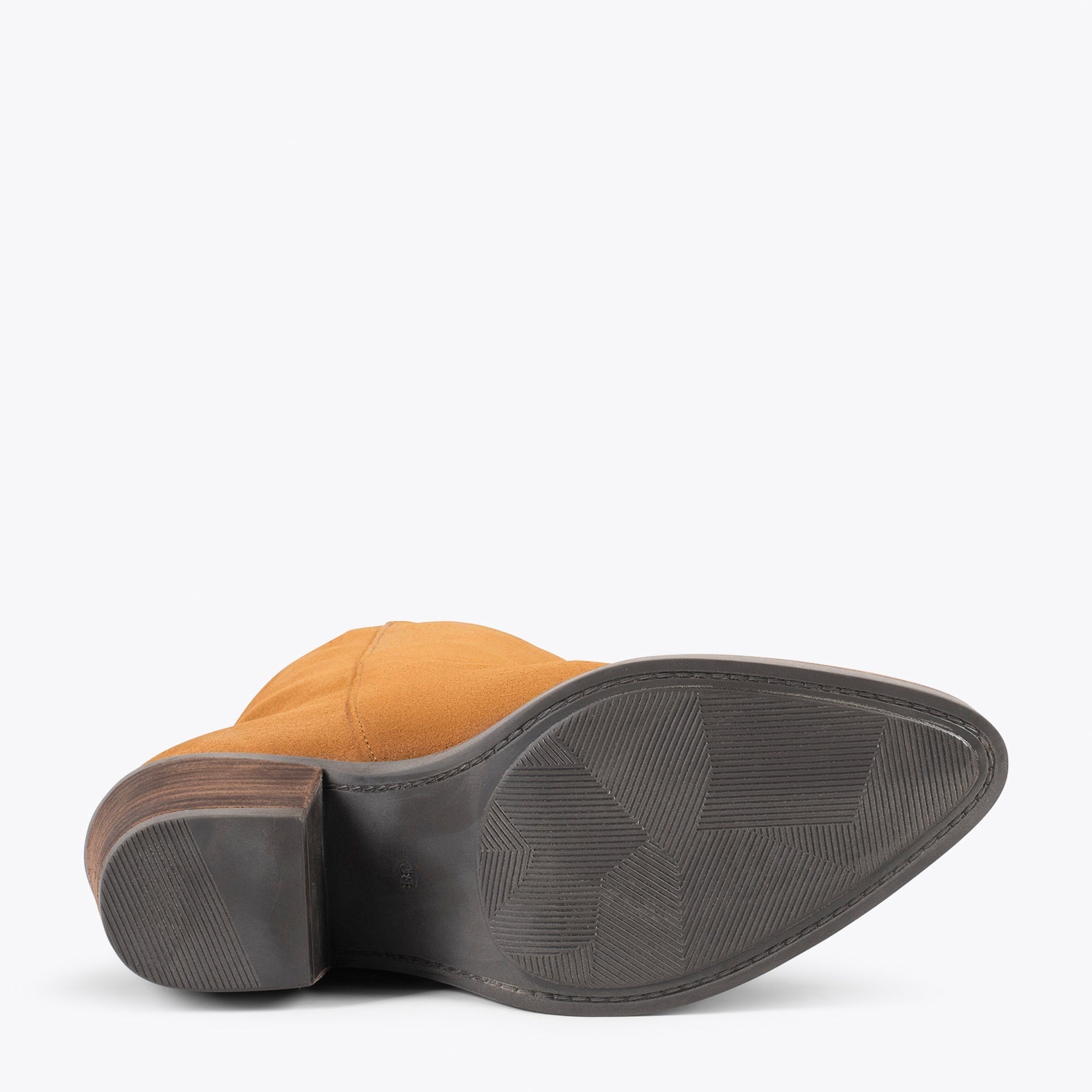 BOHO – Botines estilo cowboy con flecos CAMEL