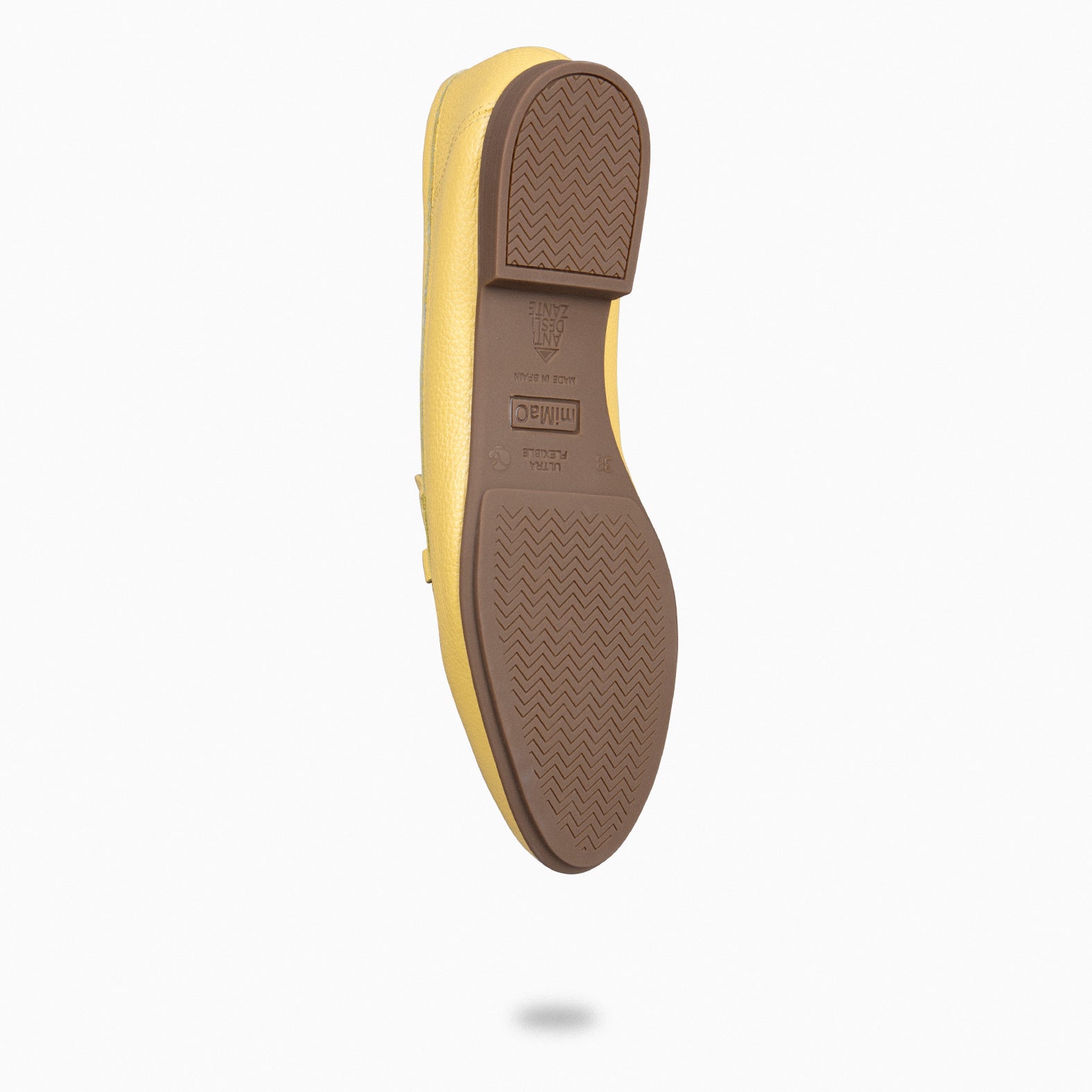 STYLE – Mocasines planos con adorno metalizado AMARILLO