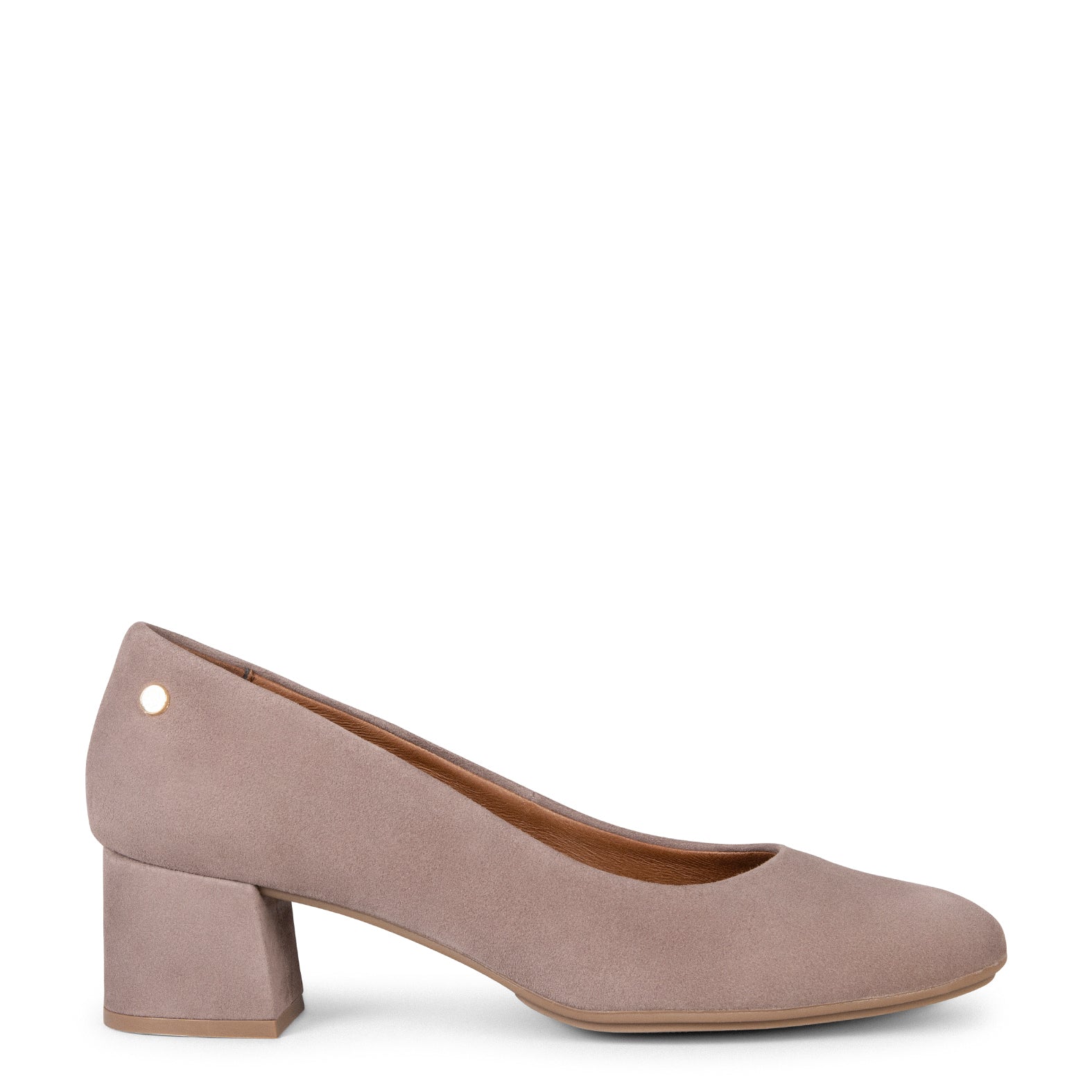 URBAN REDONDO - Zapatos de tacón bajo de ante en TAUPE