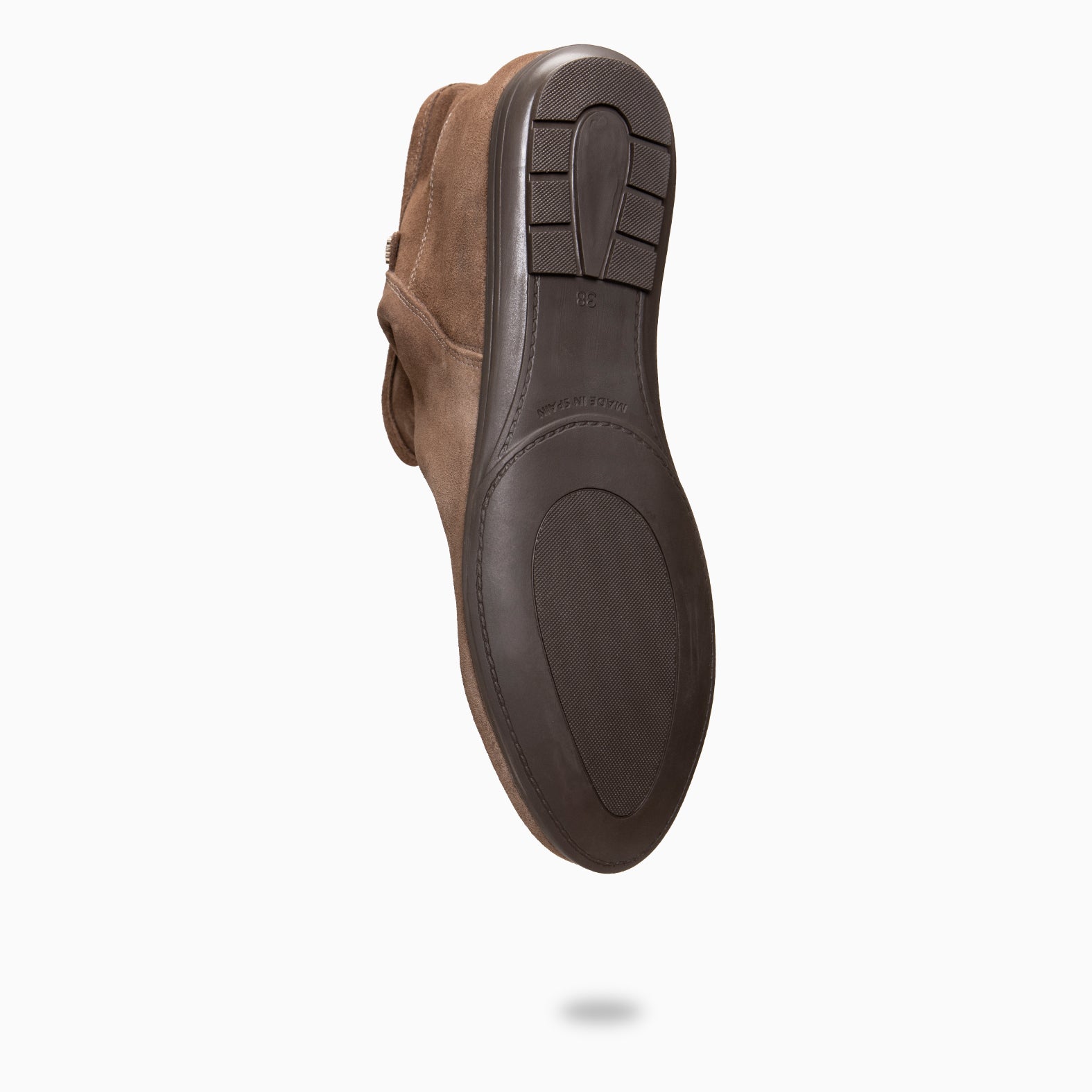 CHESS - Botines de ante con caña fruncida TAUPE
