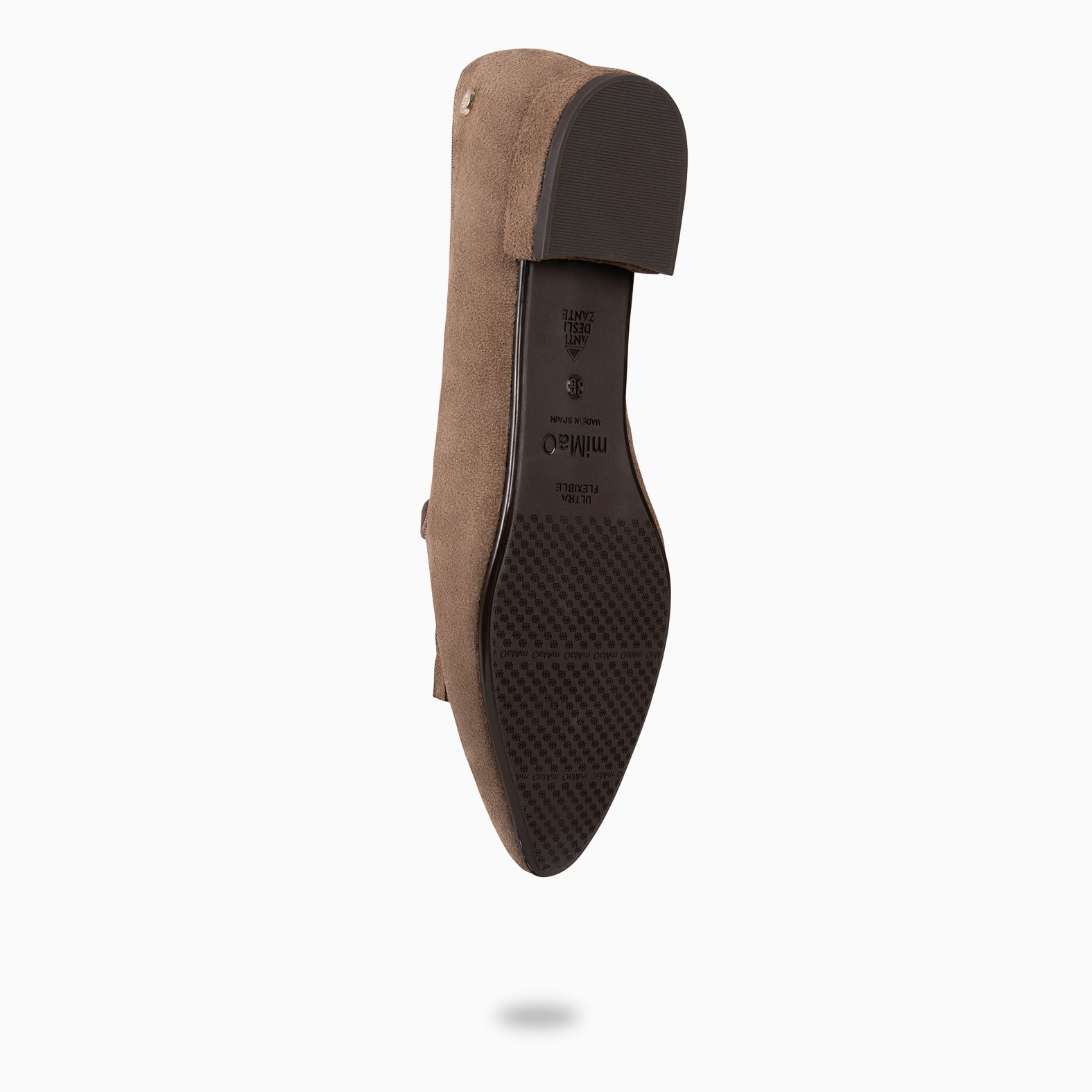 ADISA – Mocasines de piel de serraje TAUPE