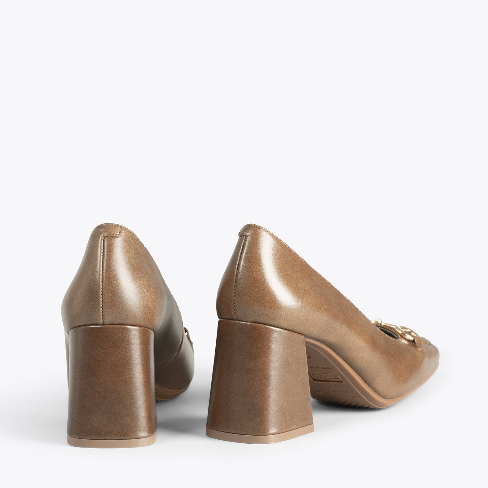 MÍA – Zapatos con tacón bloque TAUPE