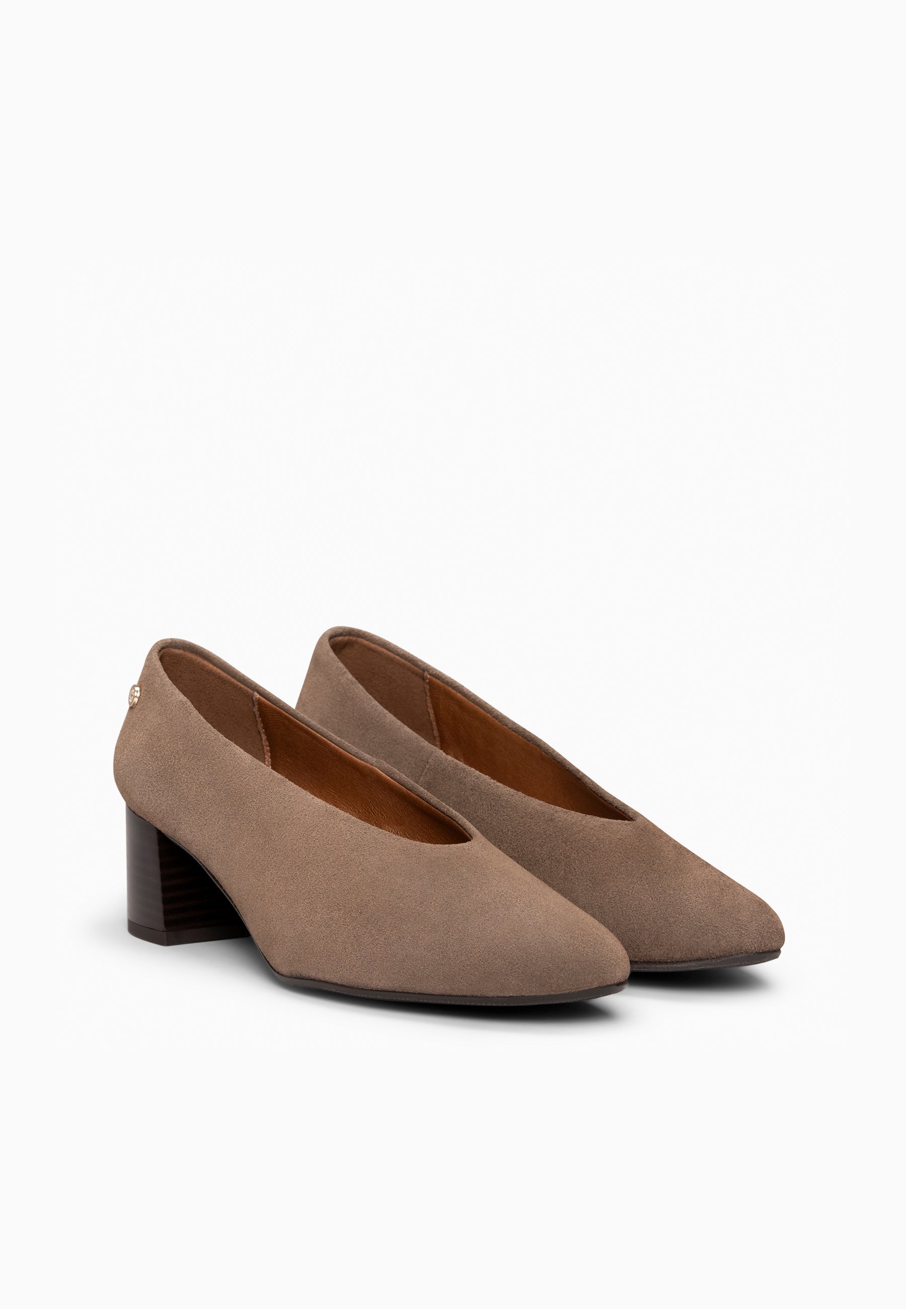 URBAN STYLE - Zapatos de tacón ancho TAUPE