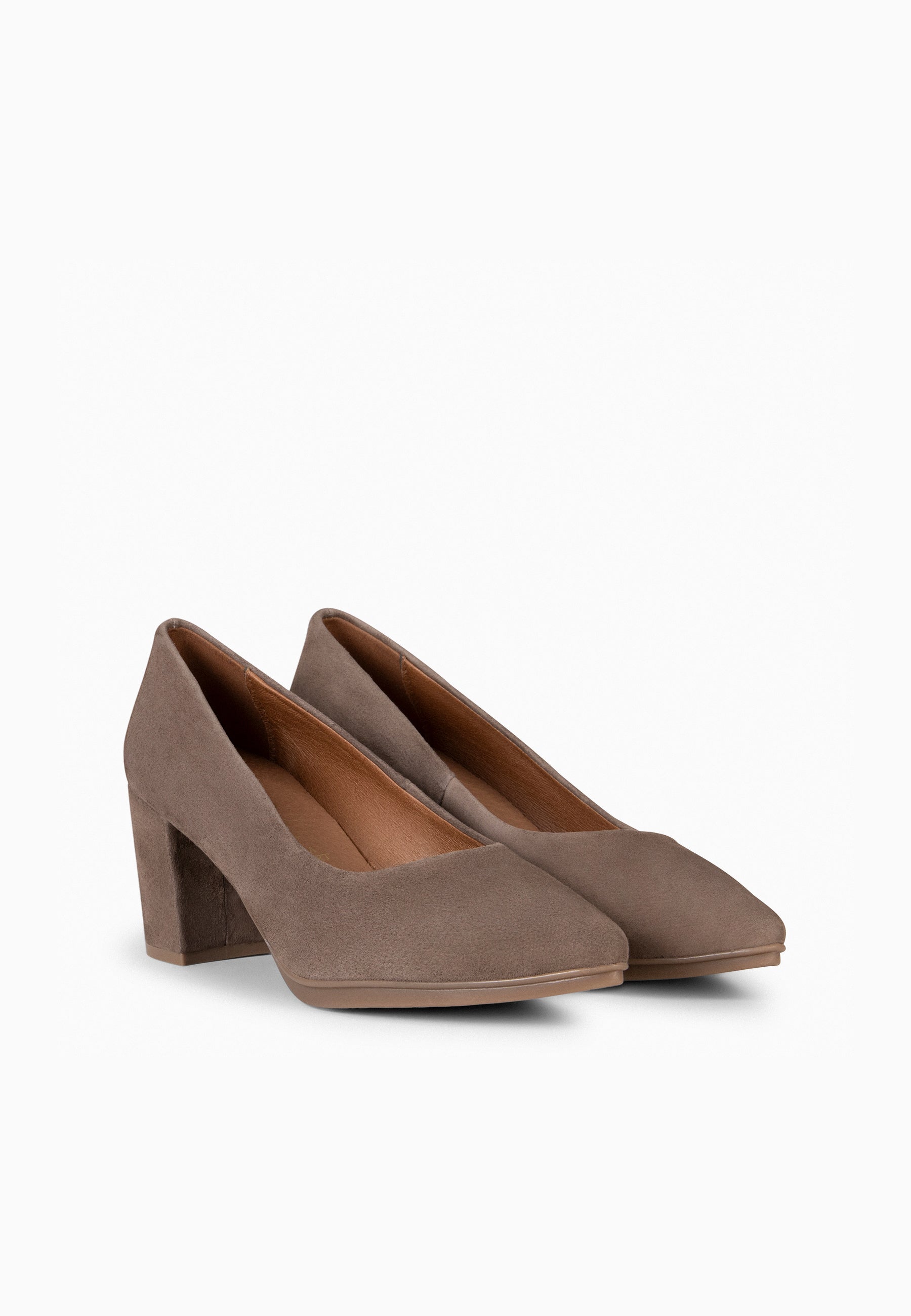 URBAN S - Zapatos de tacón medio de ante TAUPE