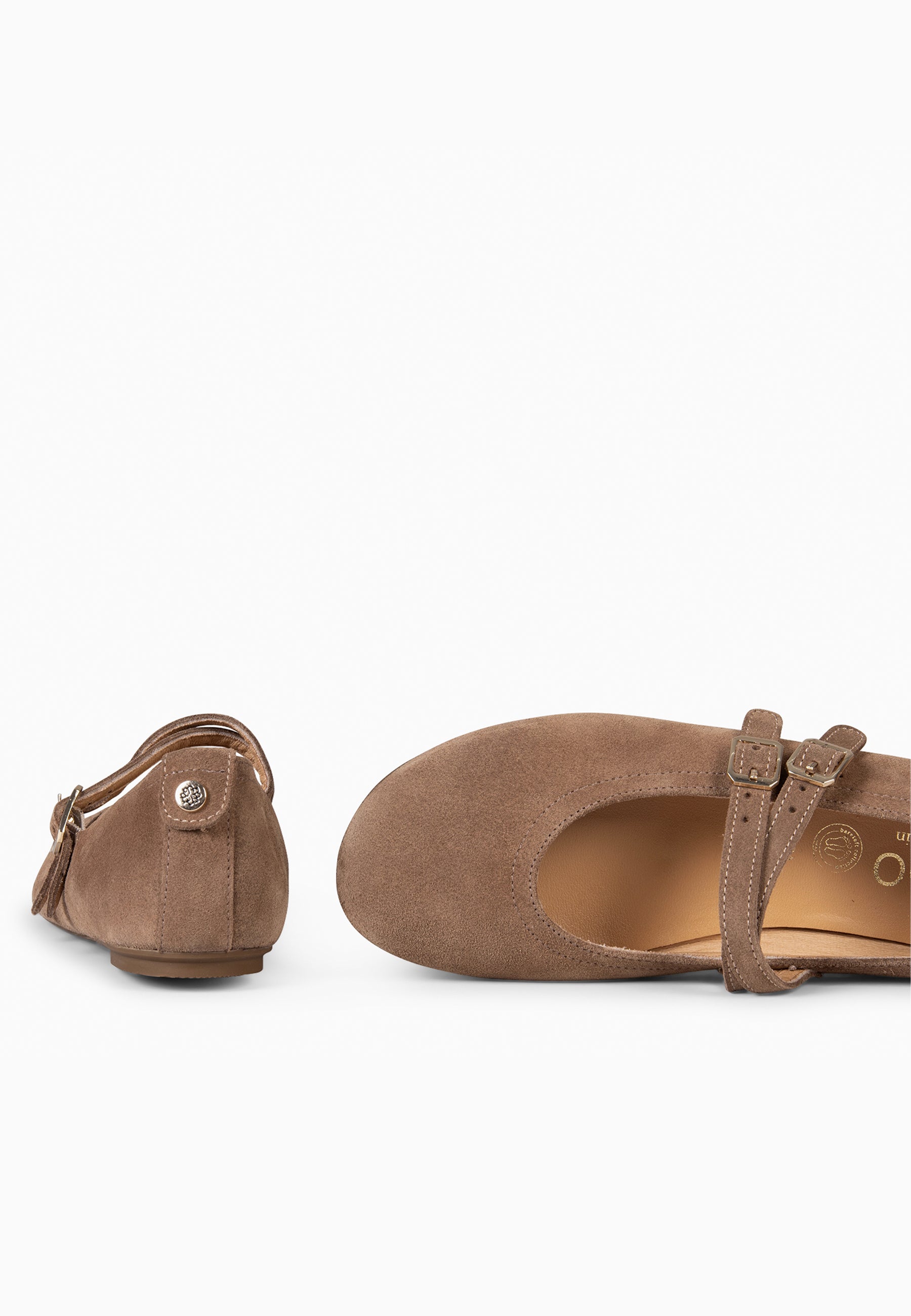 AMAPOLA - BAILARINA PLANA BARESOFT TAUPE