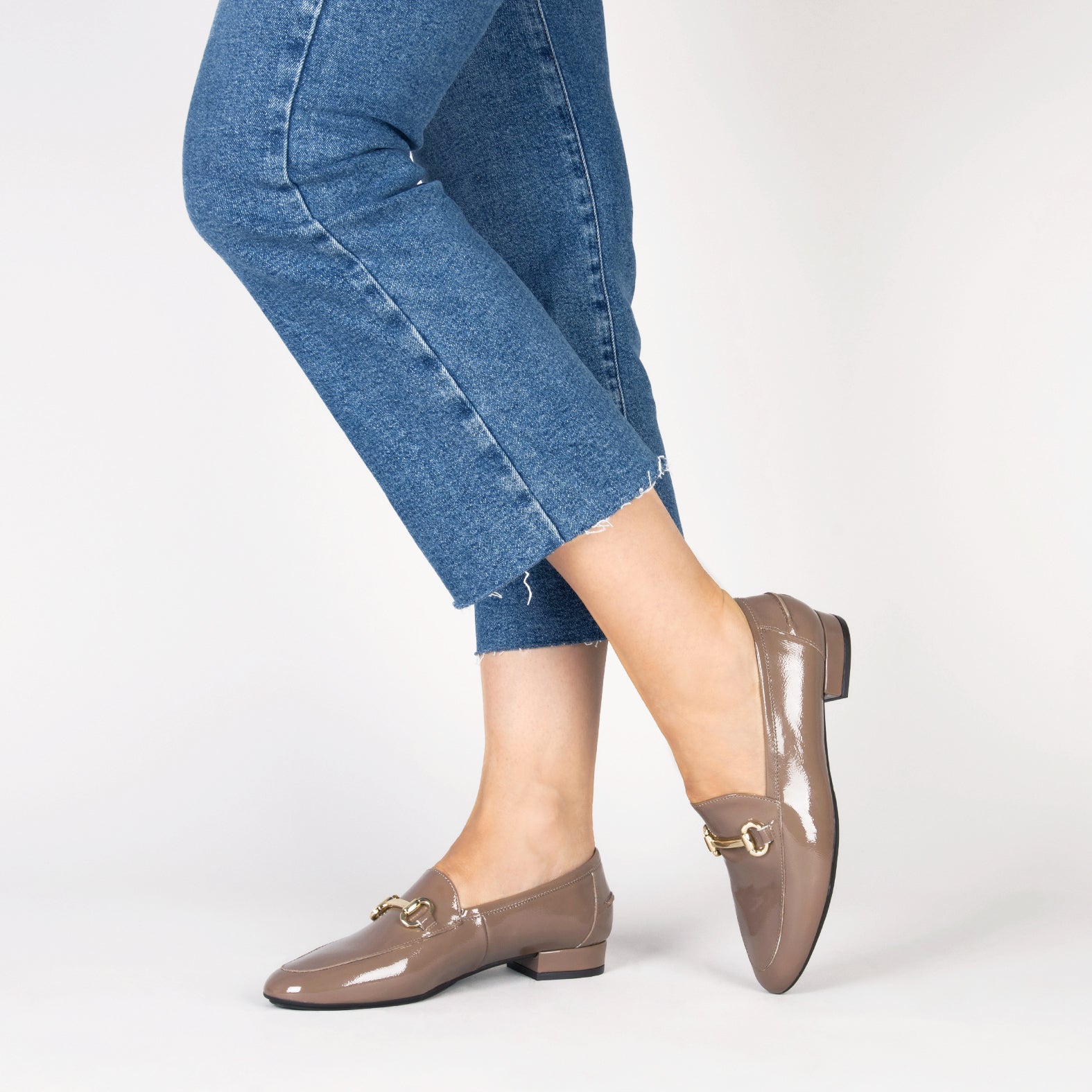 ISABEL - Mocasines planos con adorno TAUPE