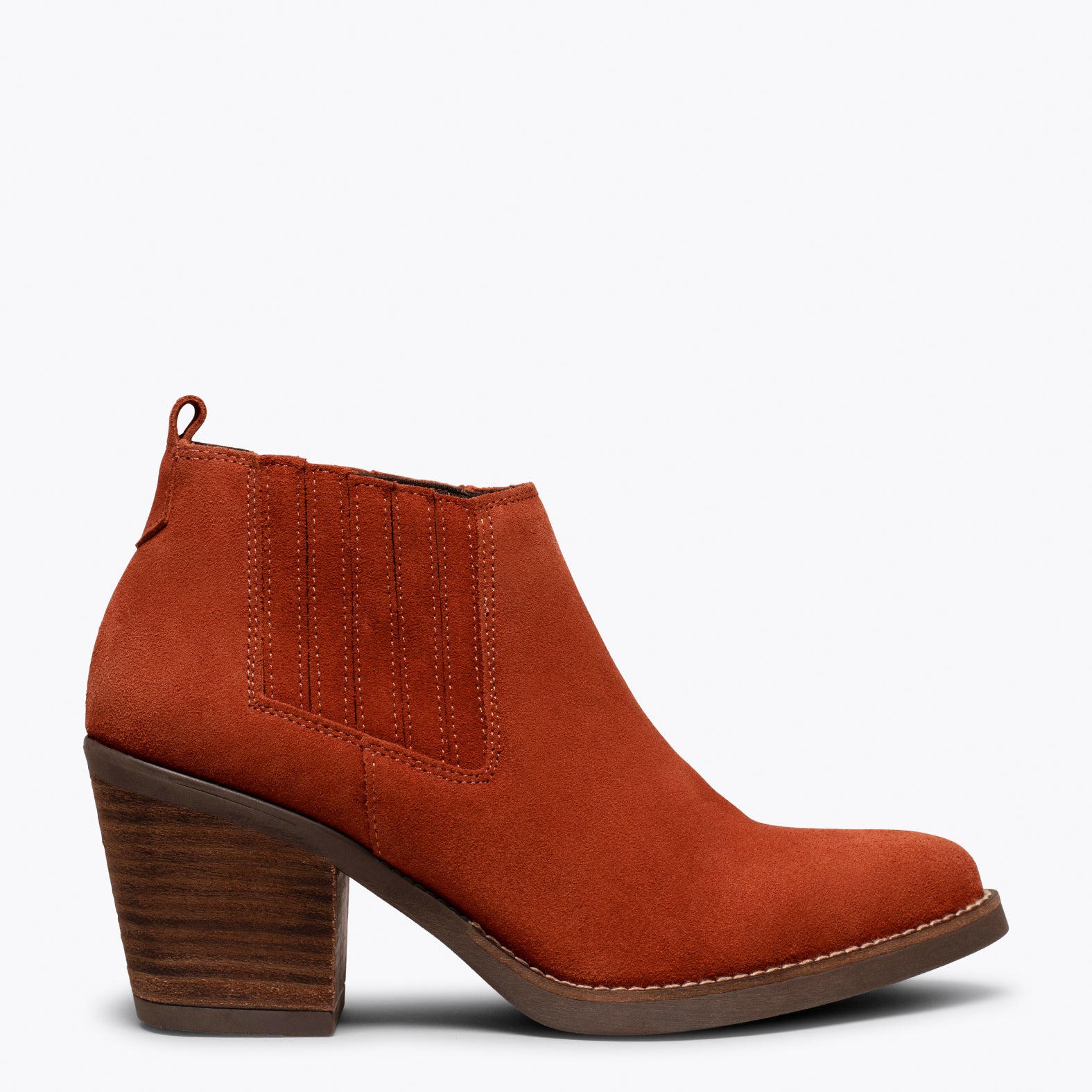 ALABAMA - Botines camperos con elástico TEJA