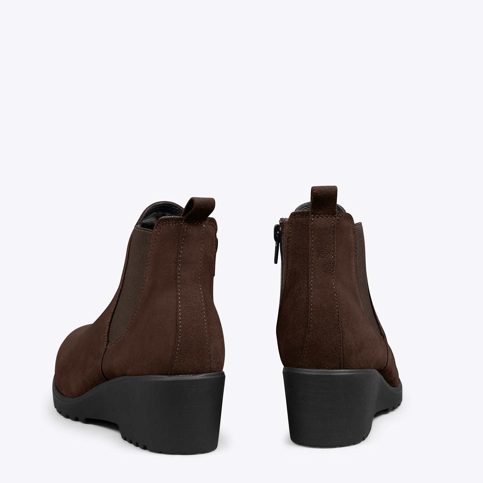 BOTÍN CUÑA – Botines de mujer con plantilla extraíble MARRÓN