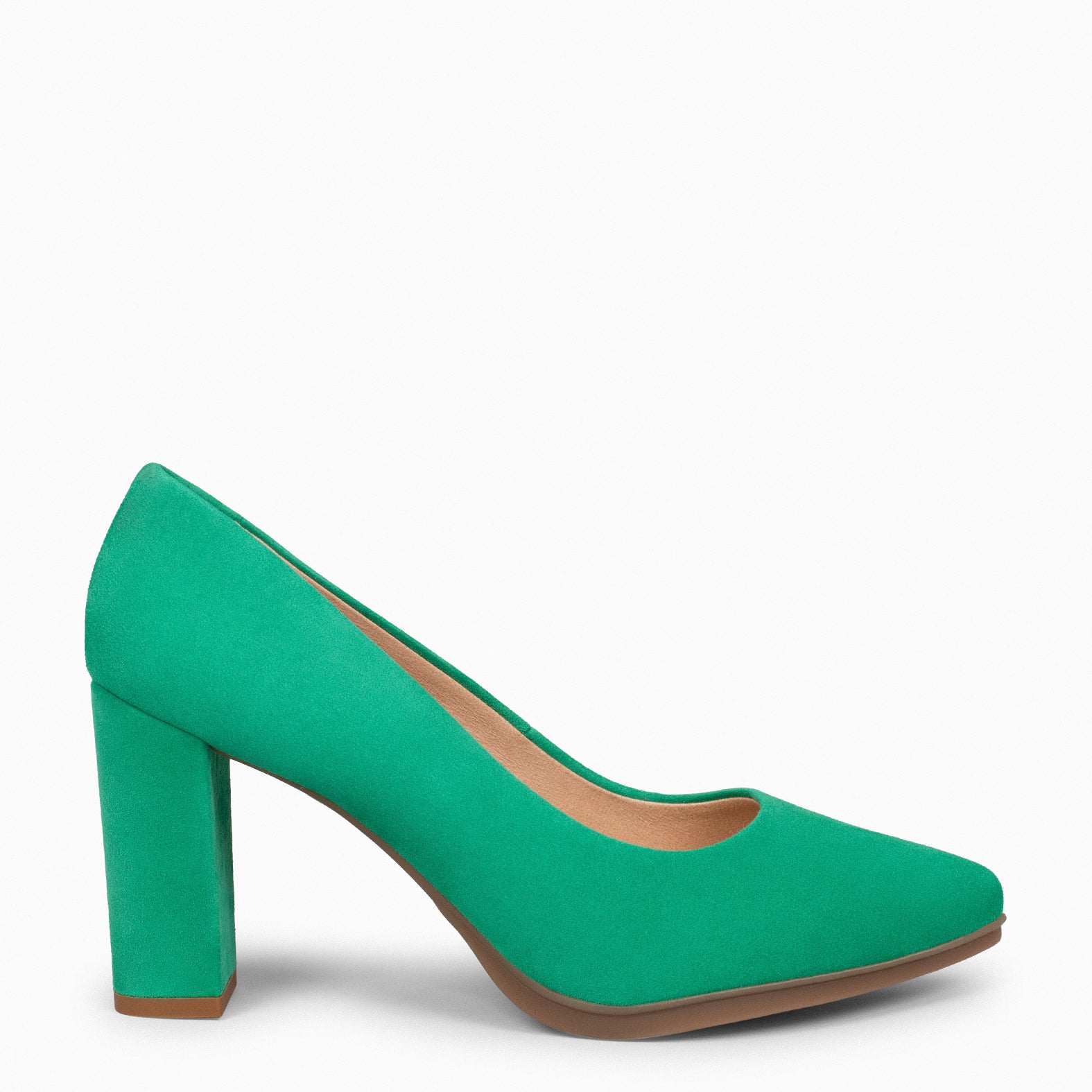 URBAN - Zapatos de tacón alto de ante VERDE