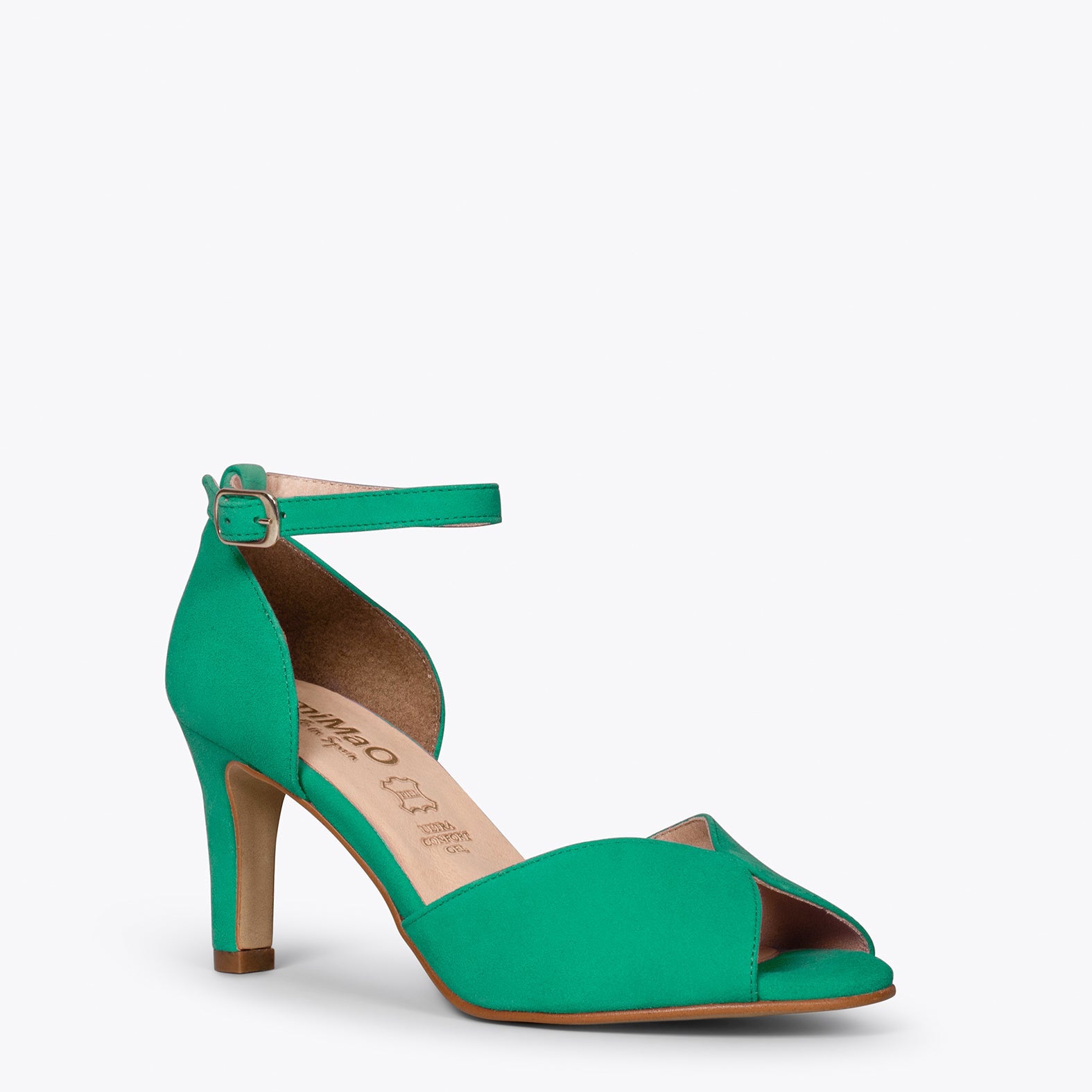 PÉTALO - Sandalias elegantes con tacón alto VERDE