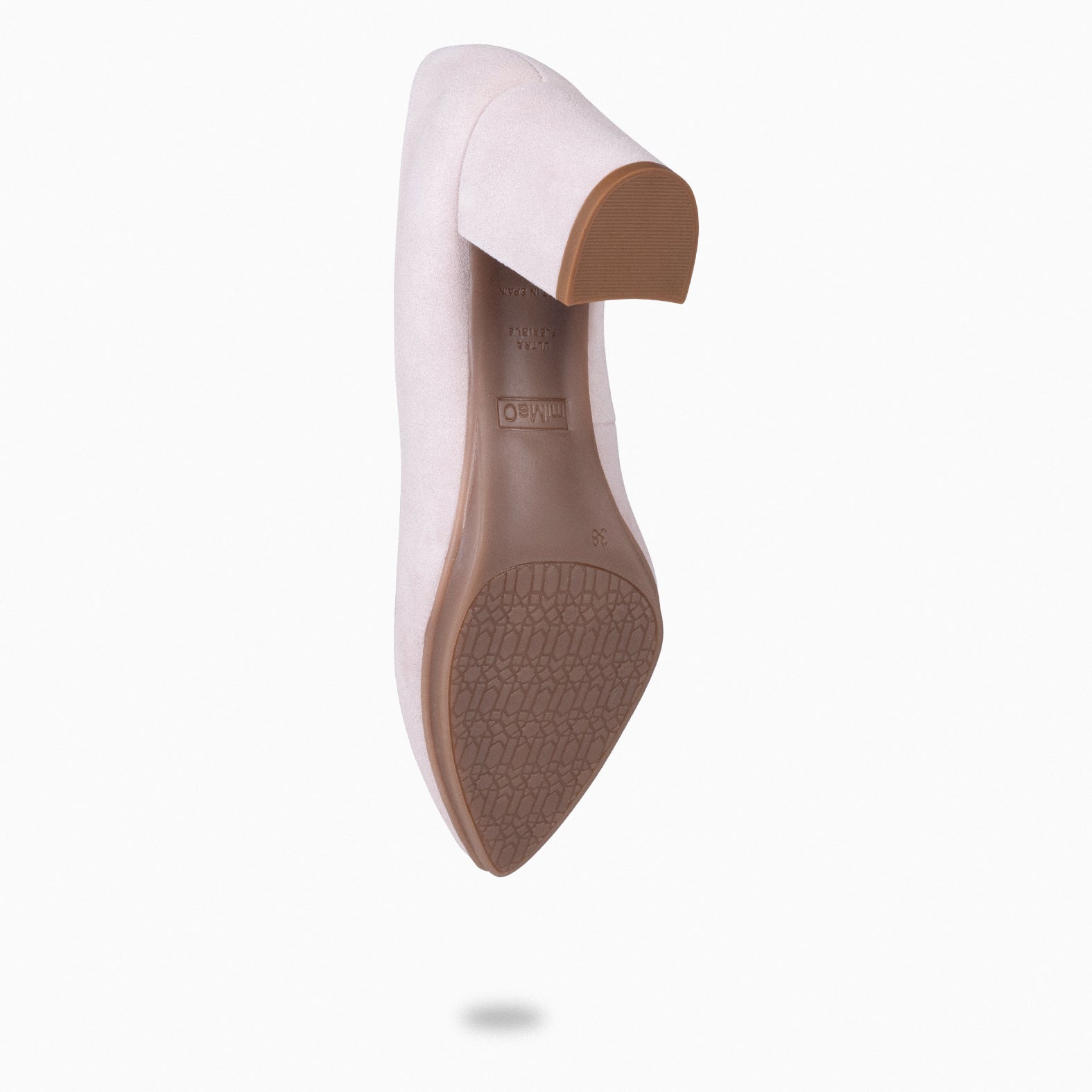 URBAN S - Zapato de tacón medio ante ROSA CLARO