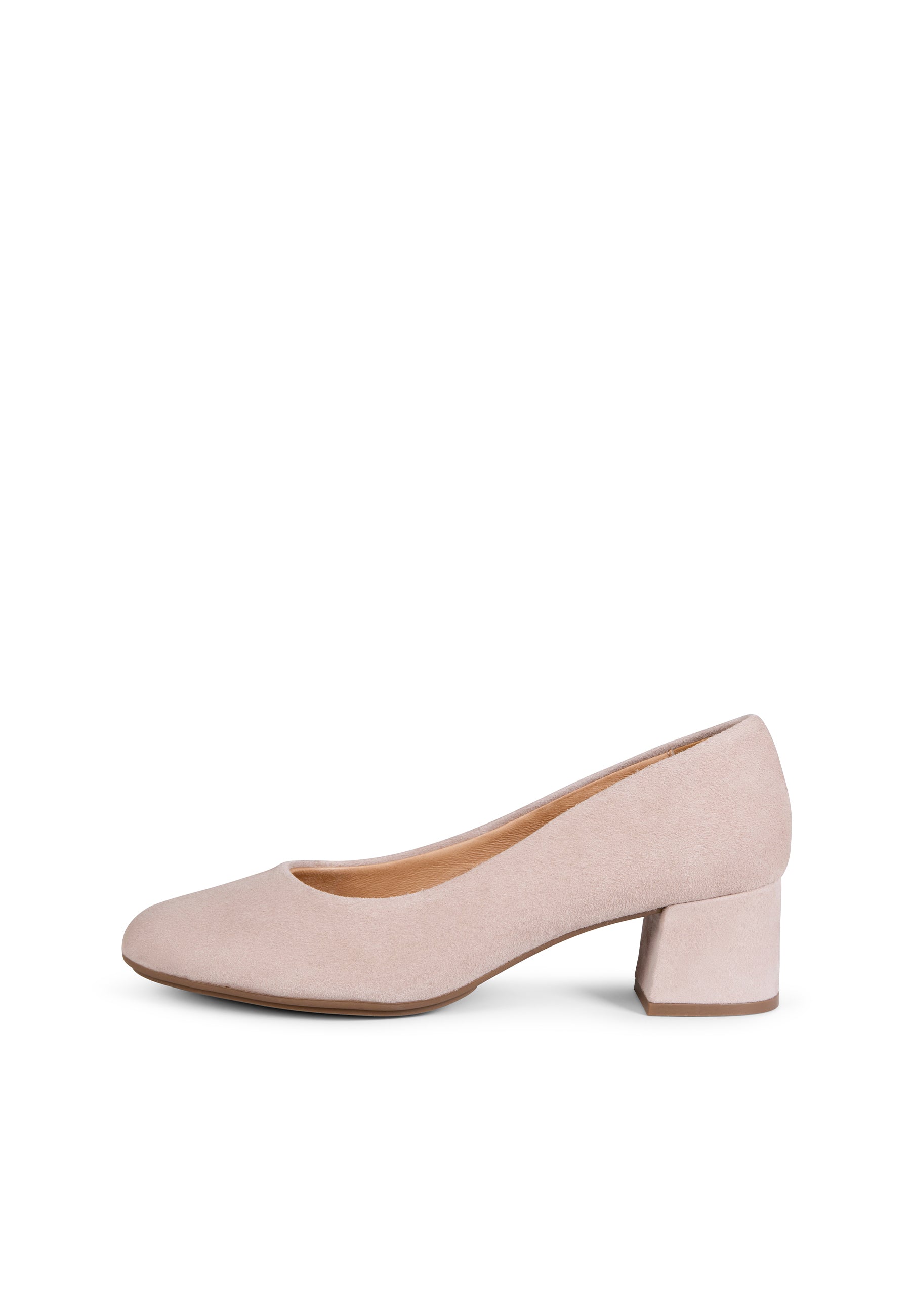 URBAN REDONDO - Zapatos de tacón bajo de ante ROSA CLARO