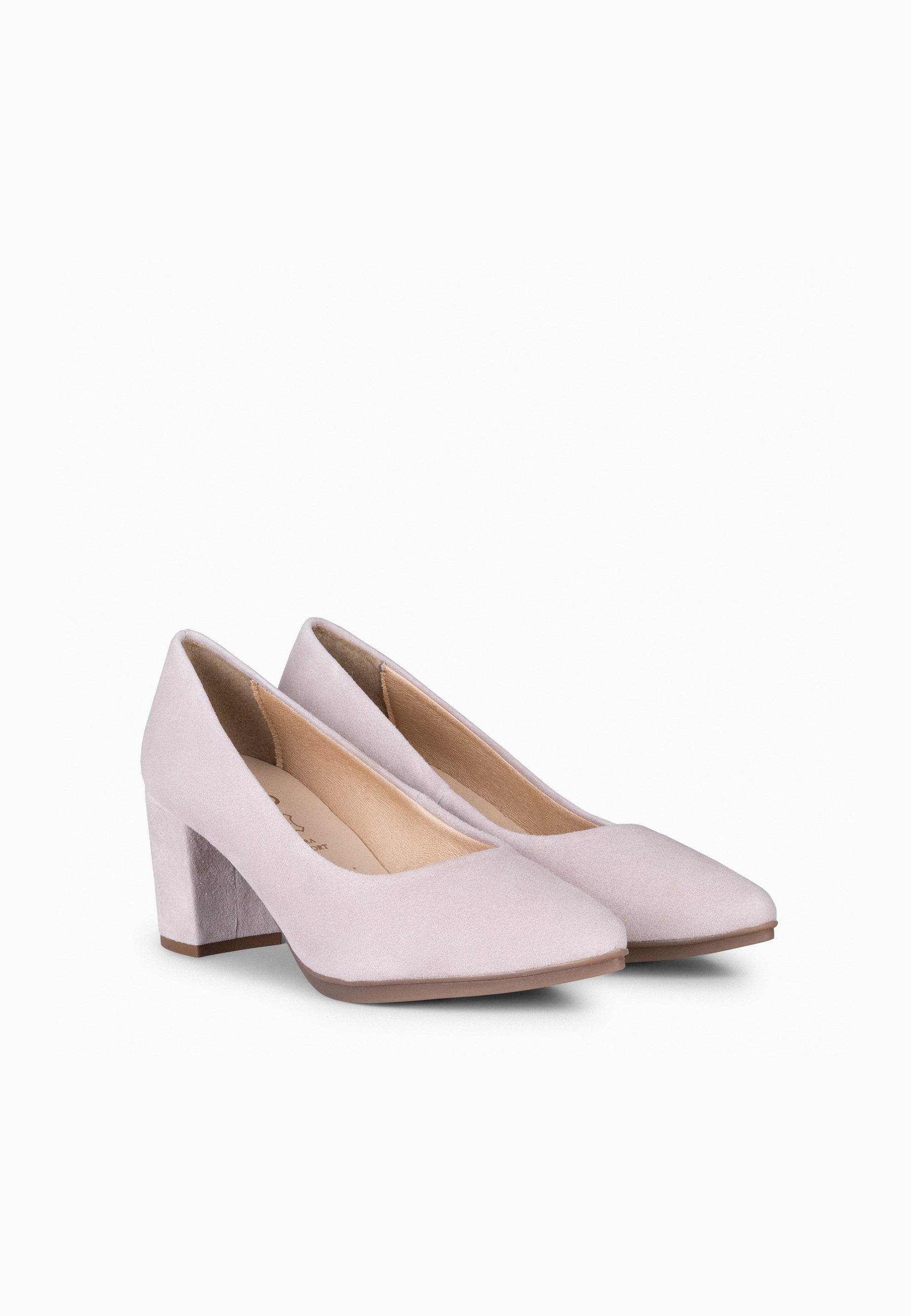URBAN S - Zapato de tacón medio ante ROSA CLARO