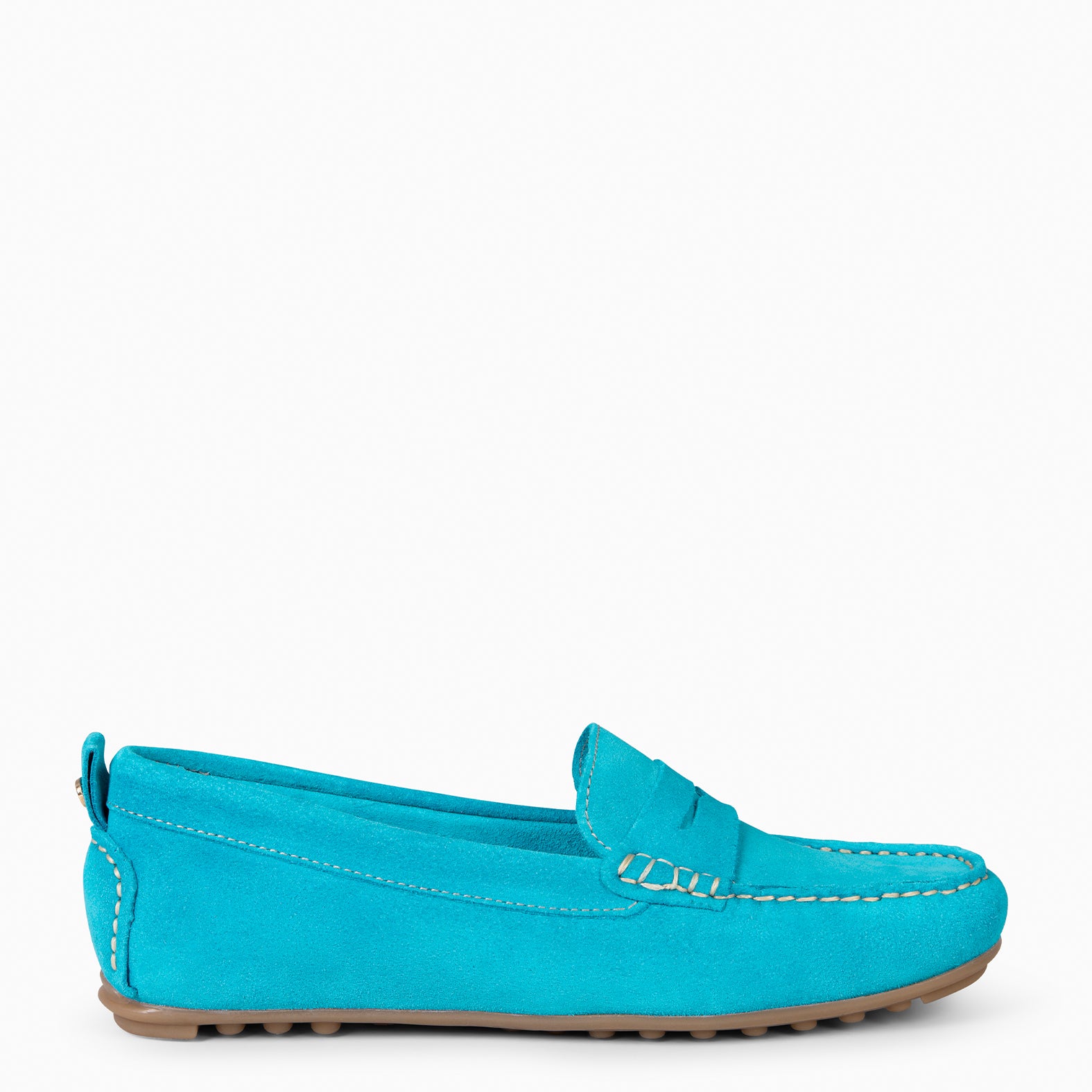 MONTEZ – Mocasín plano TURQUESA