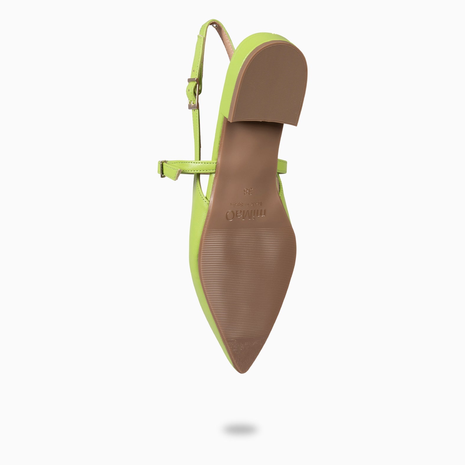 EVA - ZAPATOS ELEGANTES DESTALONADOS VERDE PISTACHO