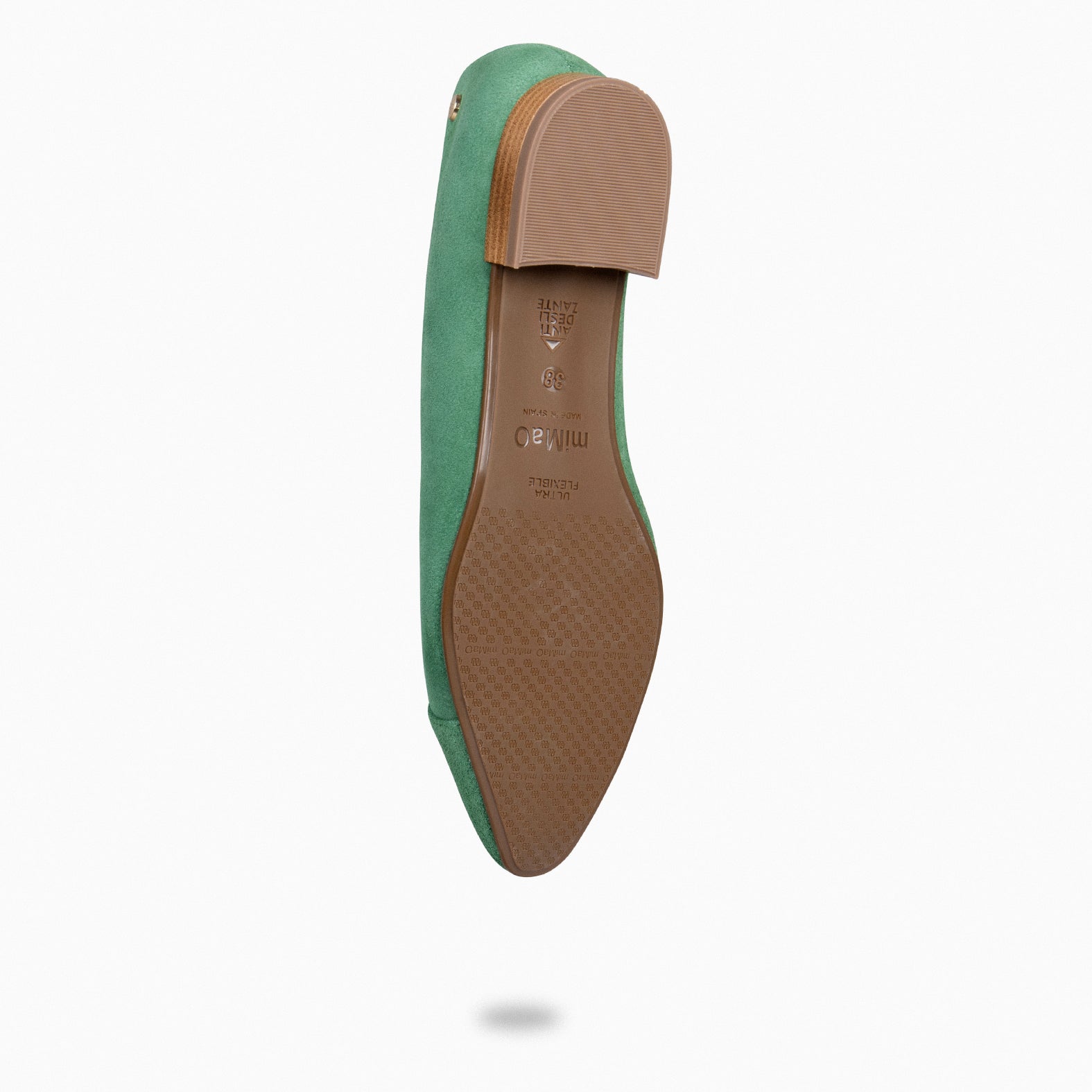 MARIE - Zapatos de tacón Bajo de punta fina VERDE