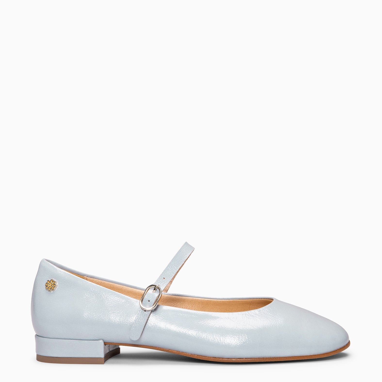 ZOE - Mercedita con tira en piel de charol AZUL