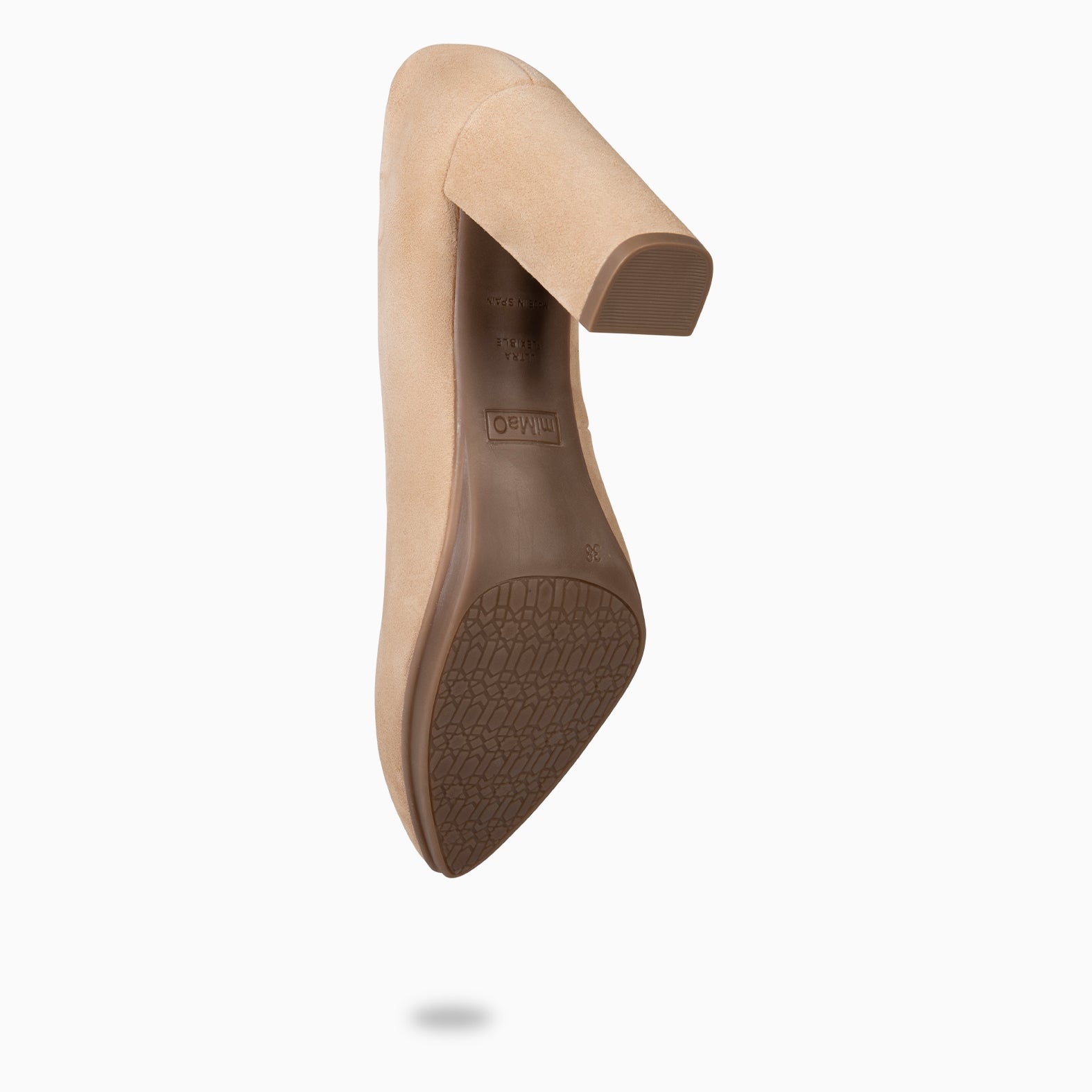URBAN - Zapatos de tacón alto de ante CAMEL