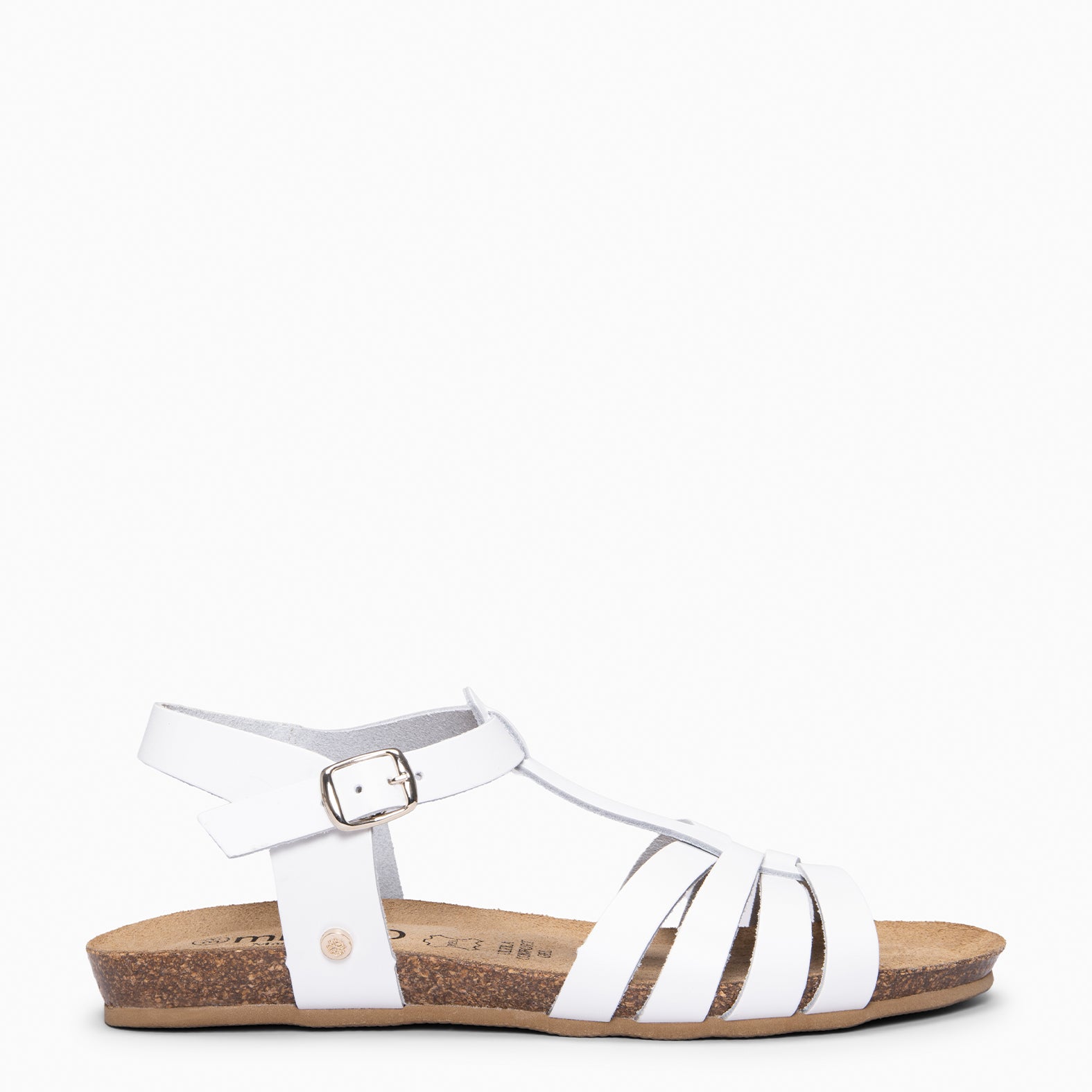 DITA - Sandalias BIO de tiras BLANCO