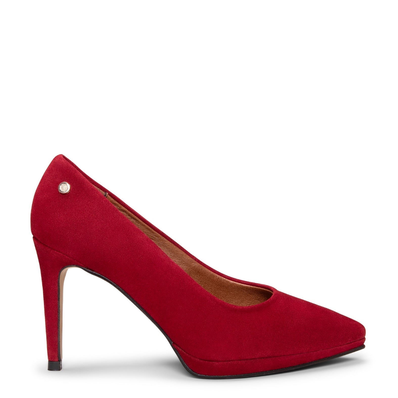 LAUREN – Zapato de tacón alto en piel BURDEOS
