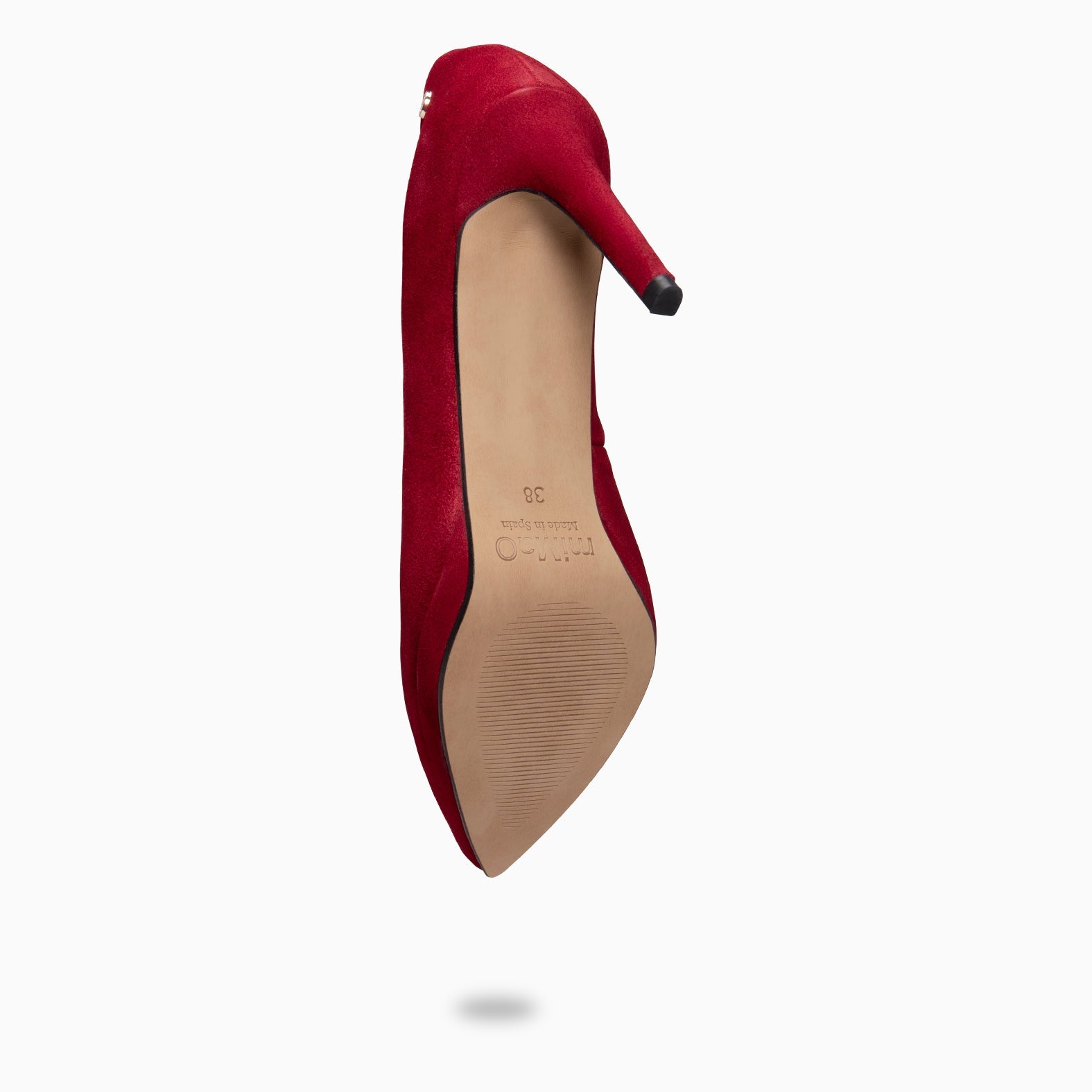 LAUREN – Zapato de tacón alto en piel BURDEOS