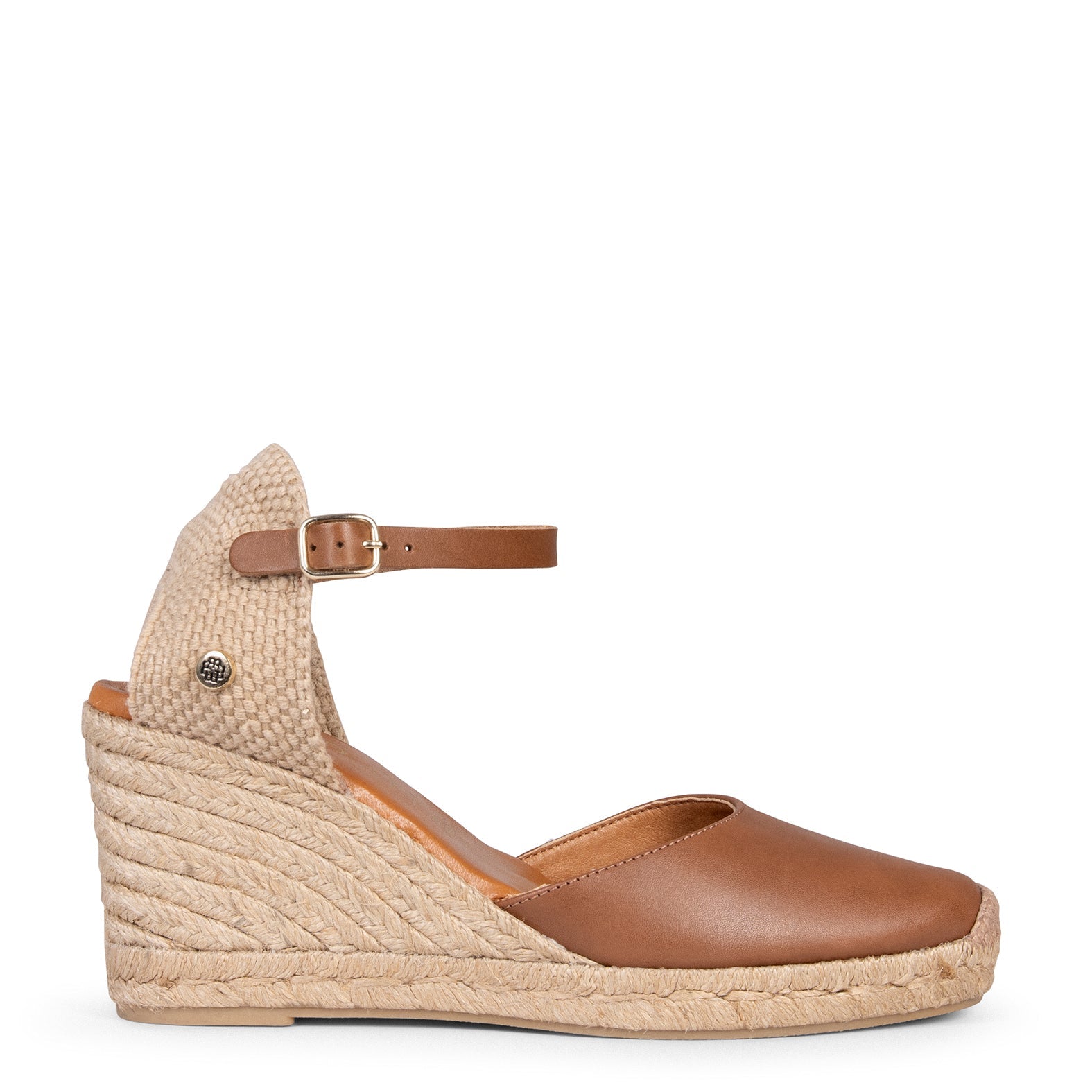 GIO - Cuñas de esparto altas CUERO