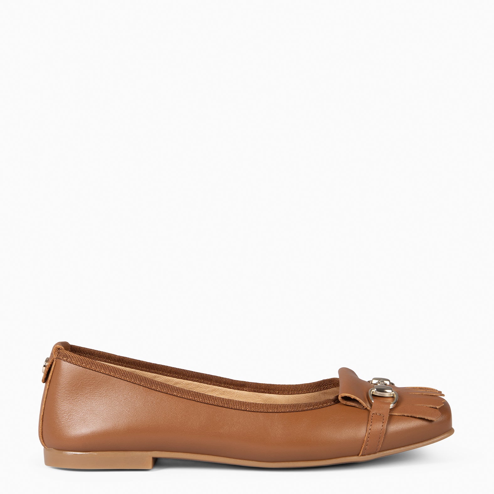 ZOY - Manoletina con puntera cuadrada CAMEL