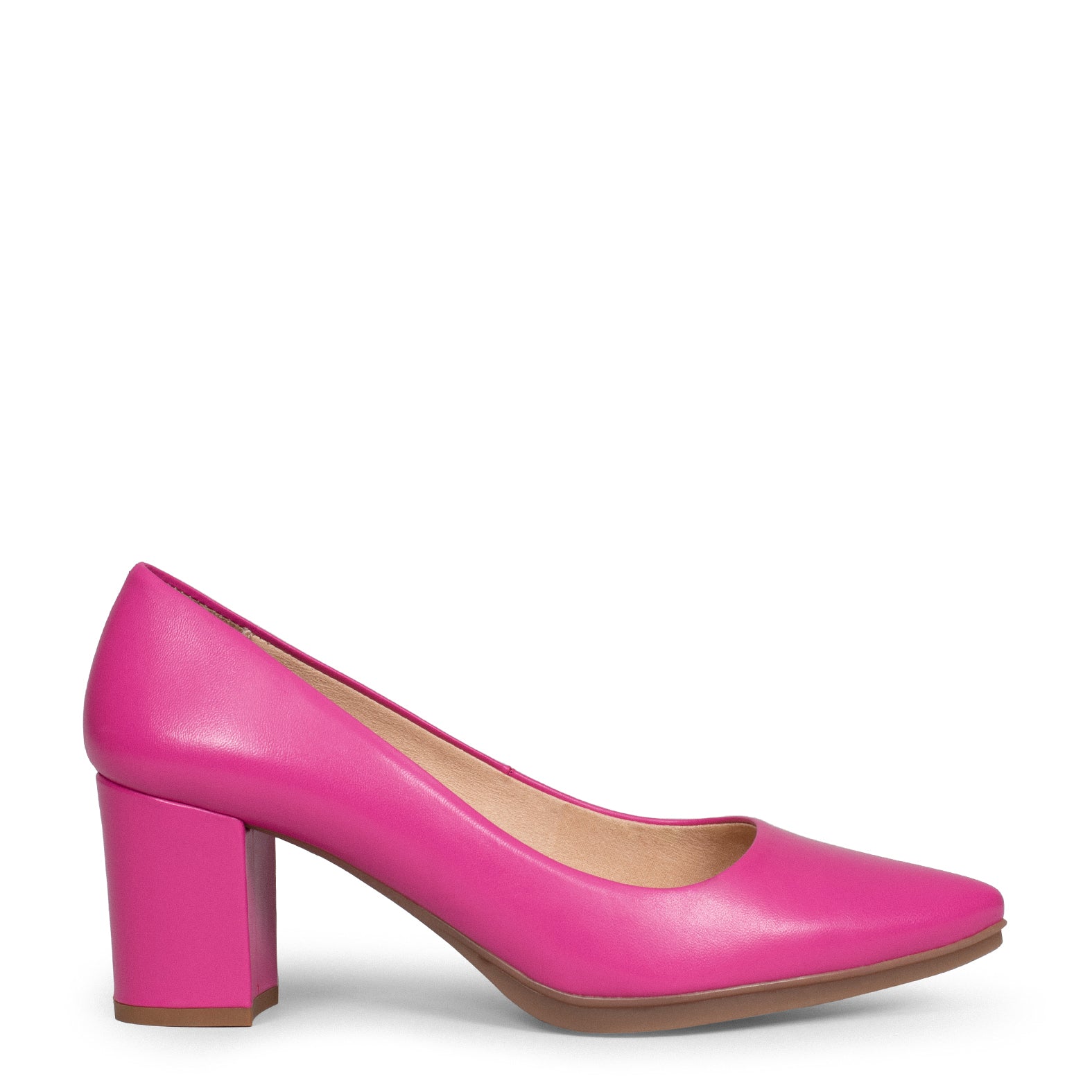 URBAN S SALÓN - Zapatos de tacón medio de napa FUCSIA